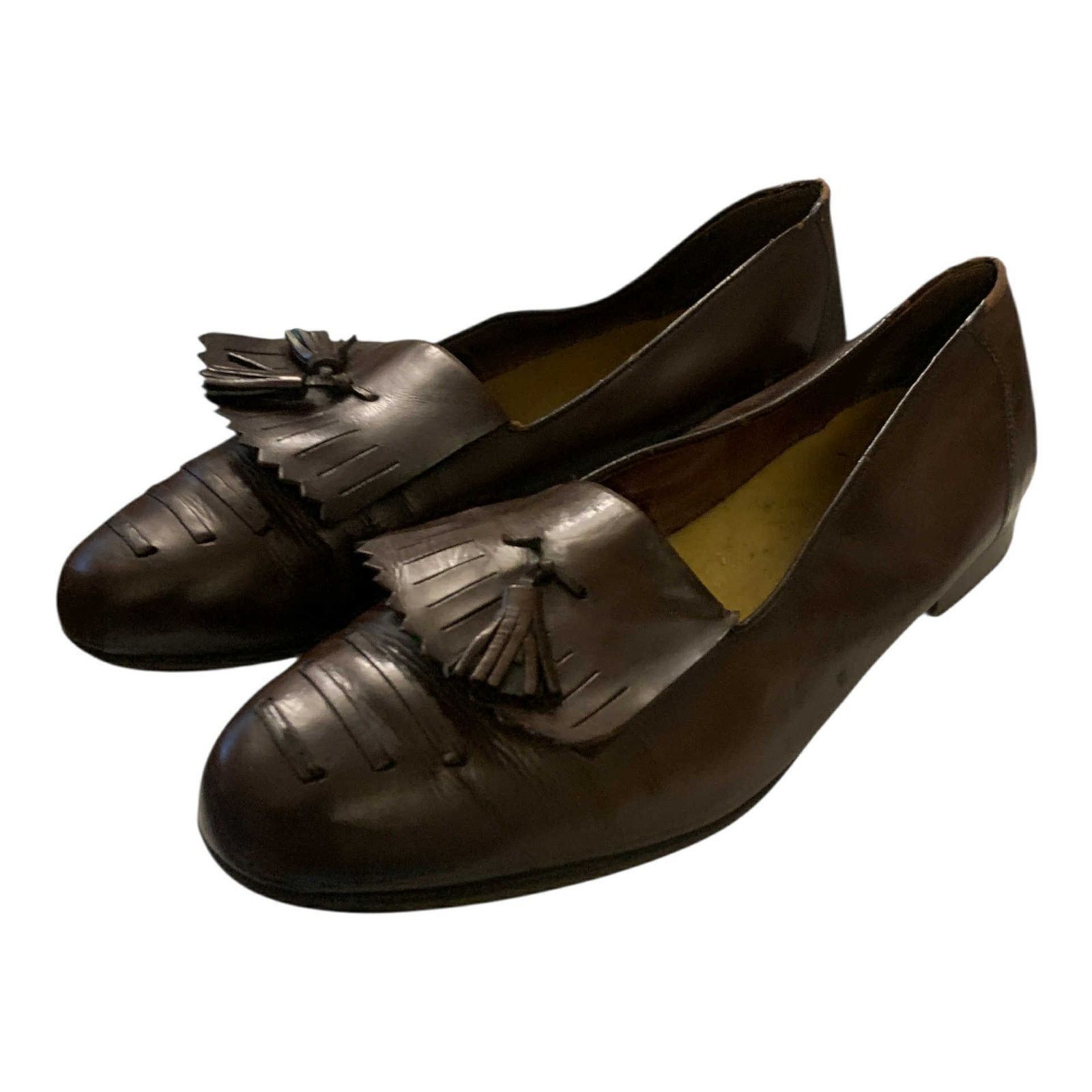 Other San Remo Leather Loafers Made in Italy Tassel Brown Shoe 9.5 Size US 9.5 / EU 42-43 - 1 Thumbnail