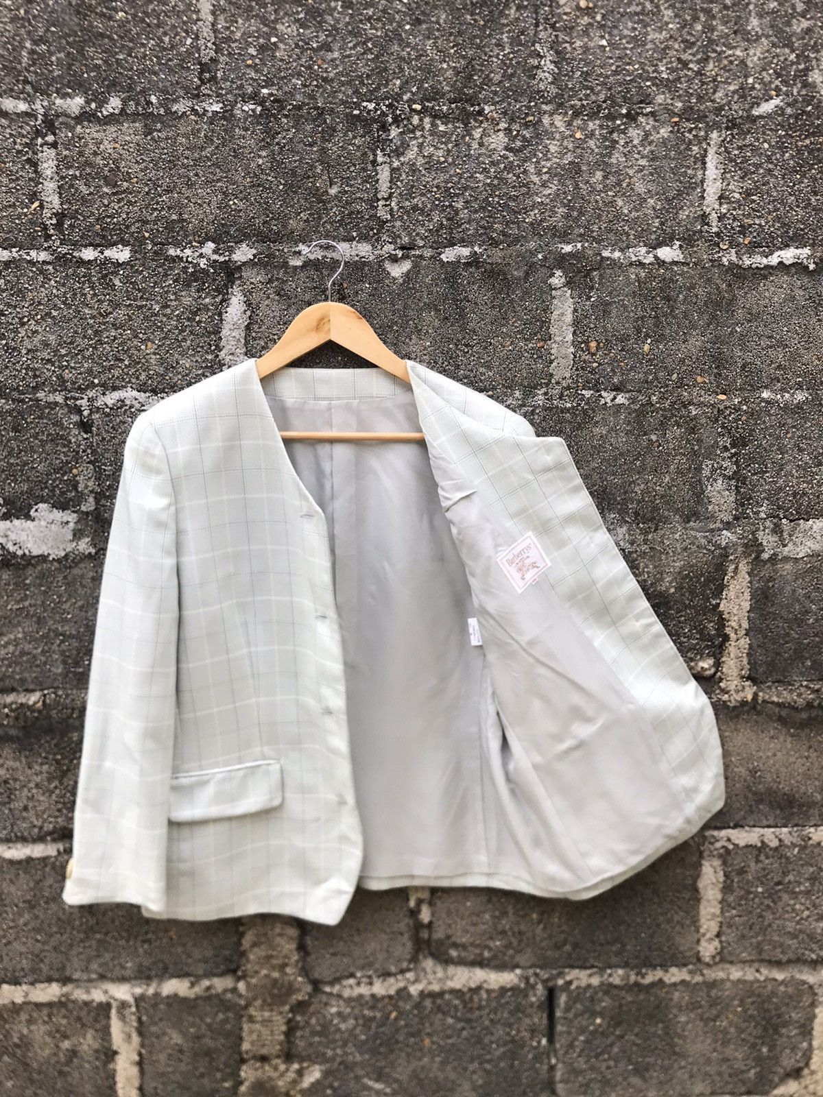 Burberry × Vintage 💥Vintage Burberrys Coat Collarless Size M / US 6-8 / IT 42-44 - 7 Thumbnail