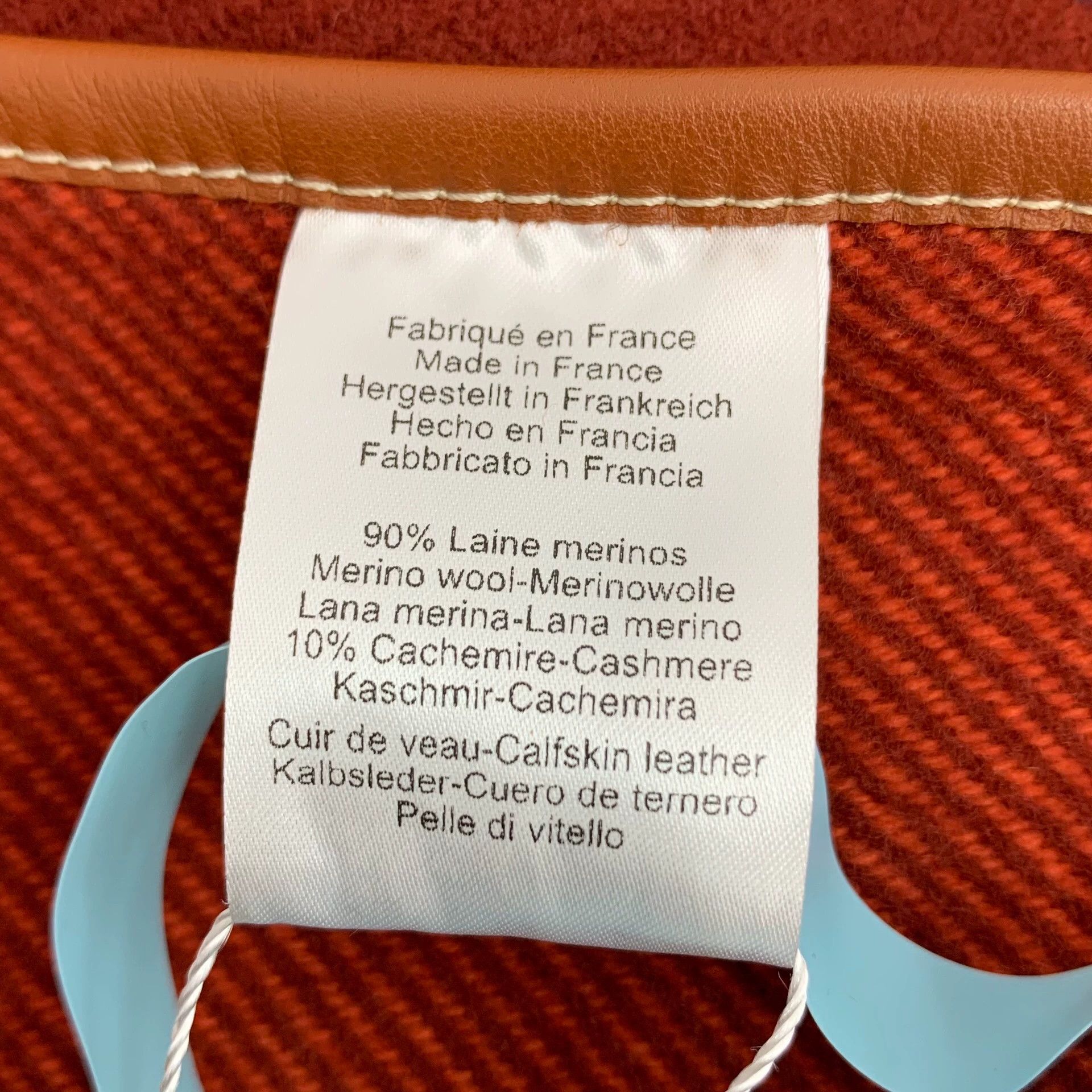 Hermes KW0196 Hermes Red Tassel Cashmere Cape Shawl Size M / US 6-8 / IT 42-44 - 6 Thumbnail