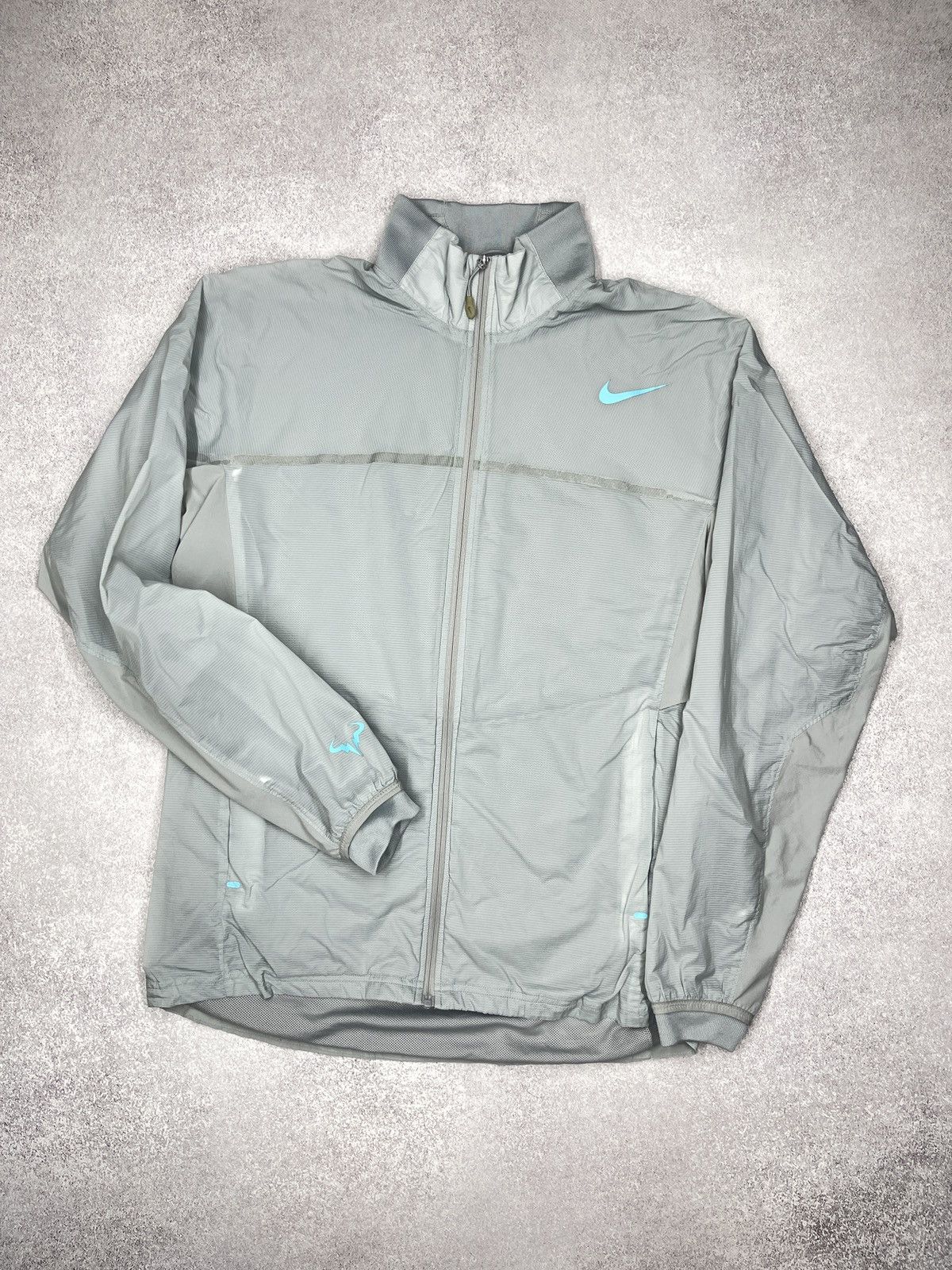 Nike Nike Court Rafael Nadal Dri-Fit Tennis Track Jacket Grey Size US M / EU 48-50 / 2 - 2 Thumbnail