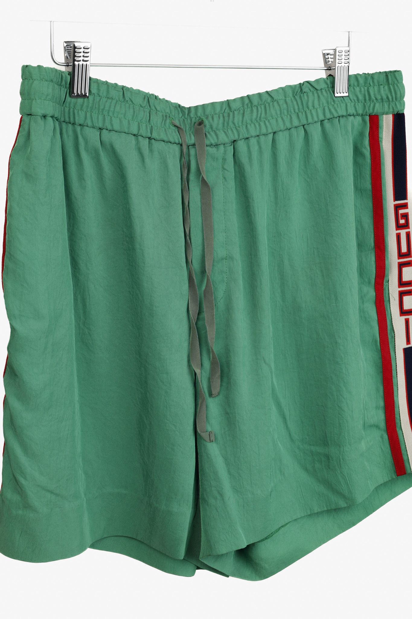 Gucci Gucci Green Logo Tape Shorts Size US 31 - 3 Thumbnail