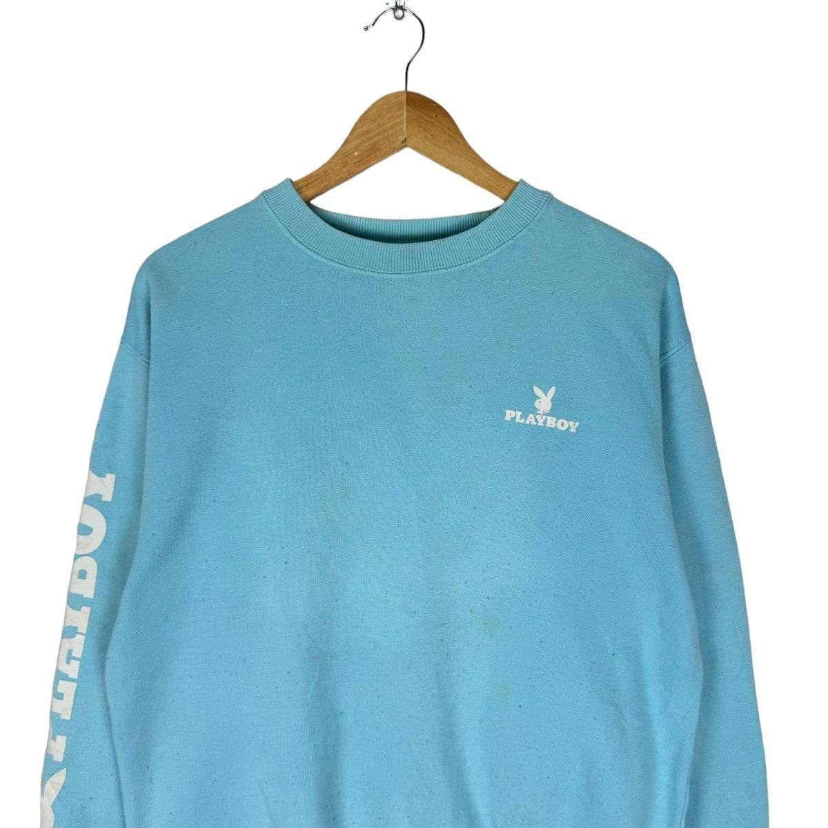 Playboy × Vintage ⚡️PLAYBOY BUNNY BIG LOGO CREWNECK SWEATSHIRT Size US L / EU 52-54 / 3 - 3 Thumbnail