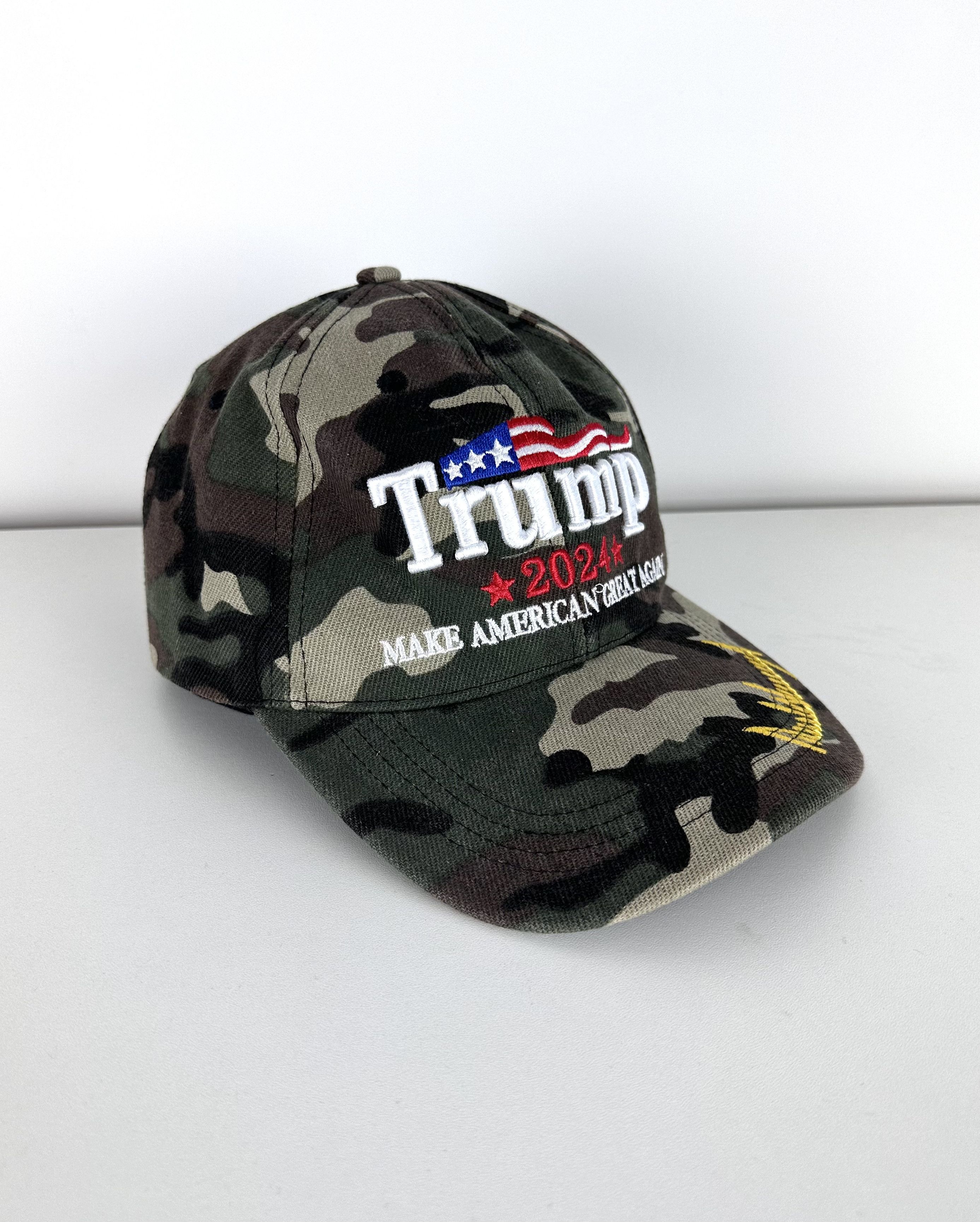 Vintage Trump Moro camo flat cap Size ONE SIZE - 1 Thumbnail
