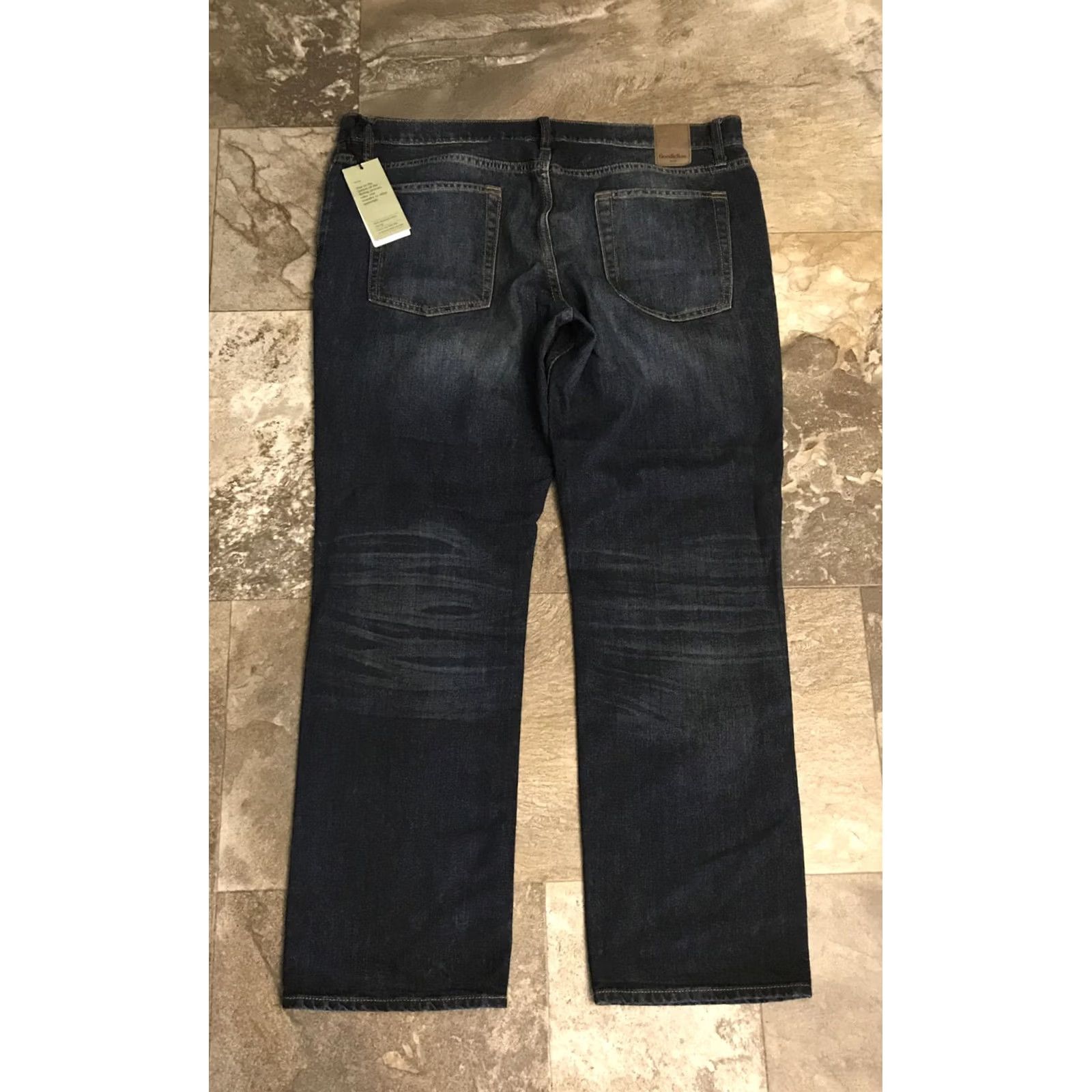 Vintage Goodfellow Jeans Mens 38 Blue NEW Denim 38x32 Straight Karl NWT Size US 38 / EU 54 - 4 Thumbnail