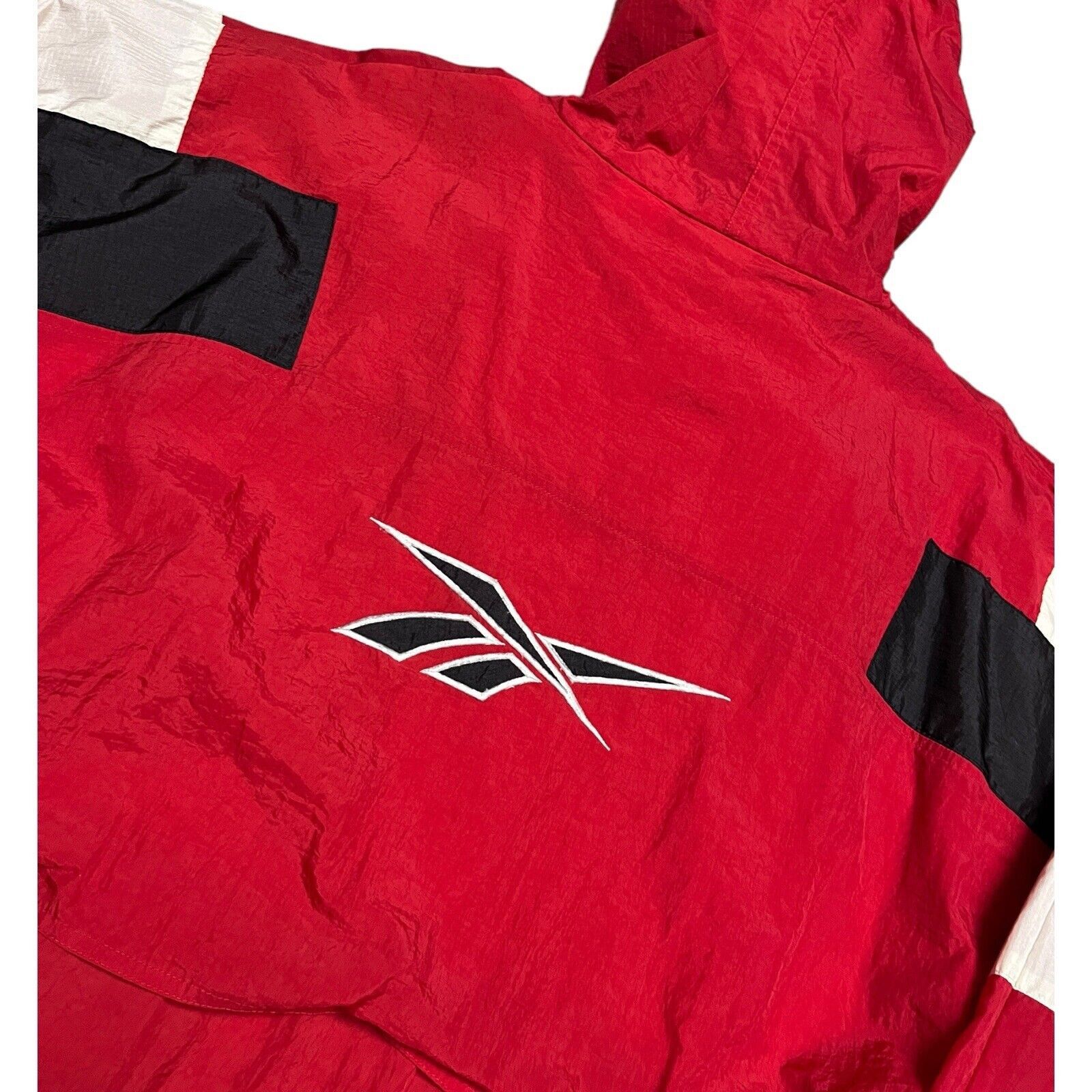 Reebok VINTAGE Y2K Reebok Red Light Windbreaker Streetwear Jacket Size US L / EU 52-54 / 3 - 6 Thumbnail