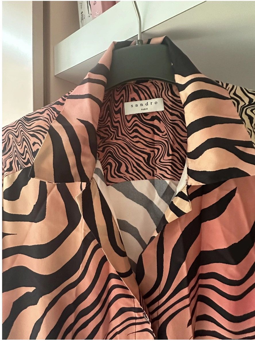 Sandro Sandro Silk Midi Dress Size XS / US 0-2 / IT 36-38 - 10 Thumbnail