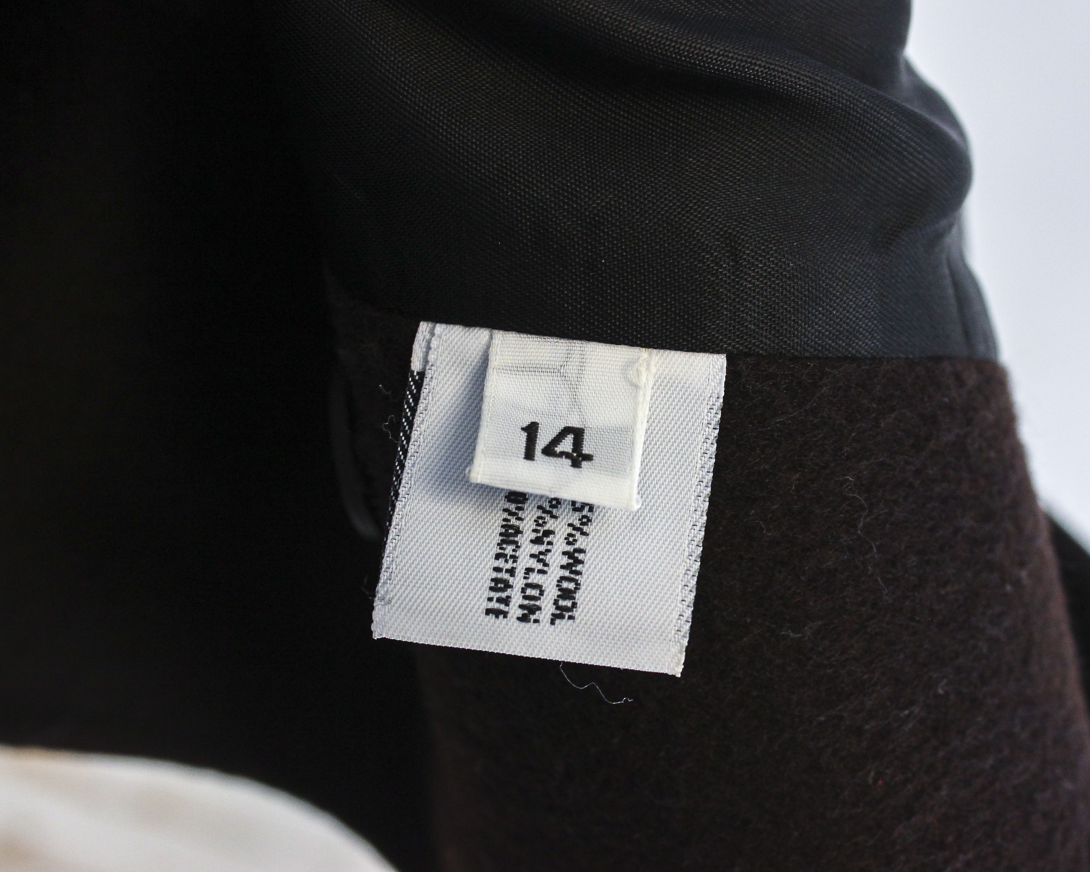 Other × Vintage FORECASTER Women L US 14 Wool Coat Overcoat Peacoat Size L / US 10 / IT 46 - 6 Thumbnail