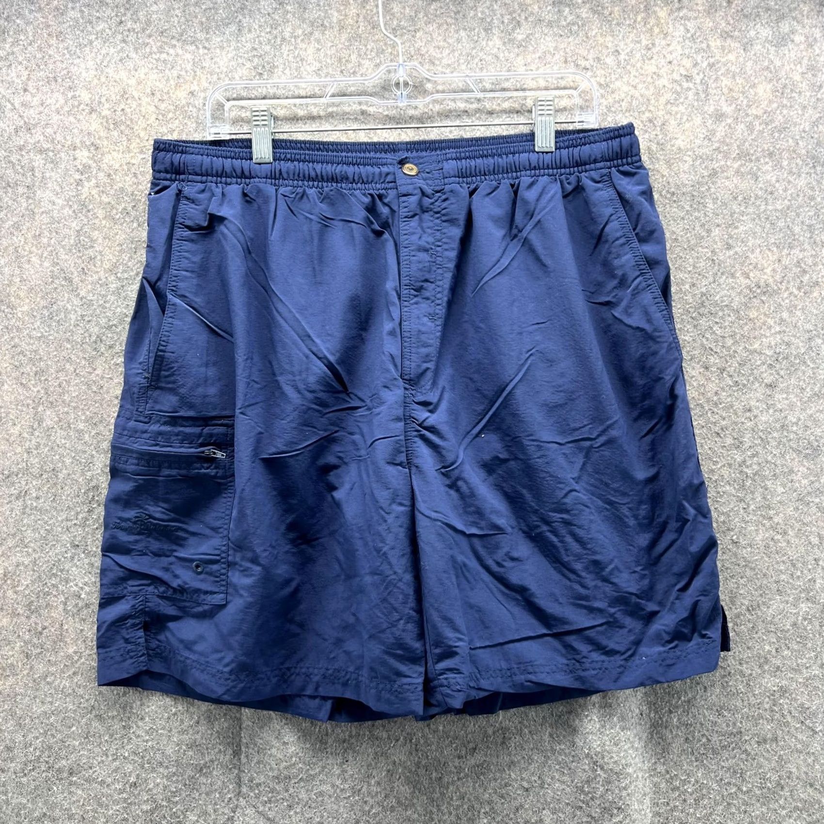 Tommy Bahama Tommy Bahama Shorts Men Large Blue Nylon Athletic Elastic Waist Lined Casual Size US 33 - 2 Thumbnail