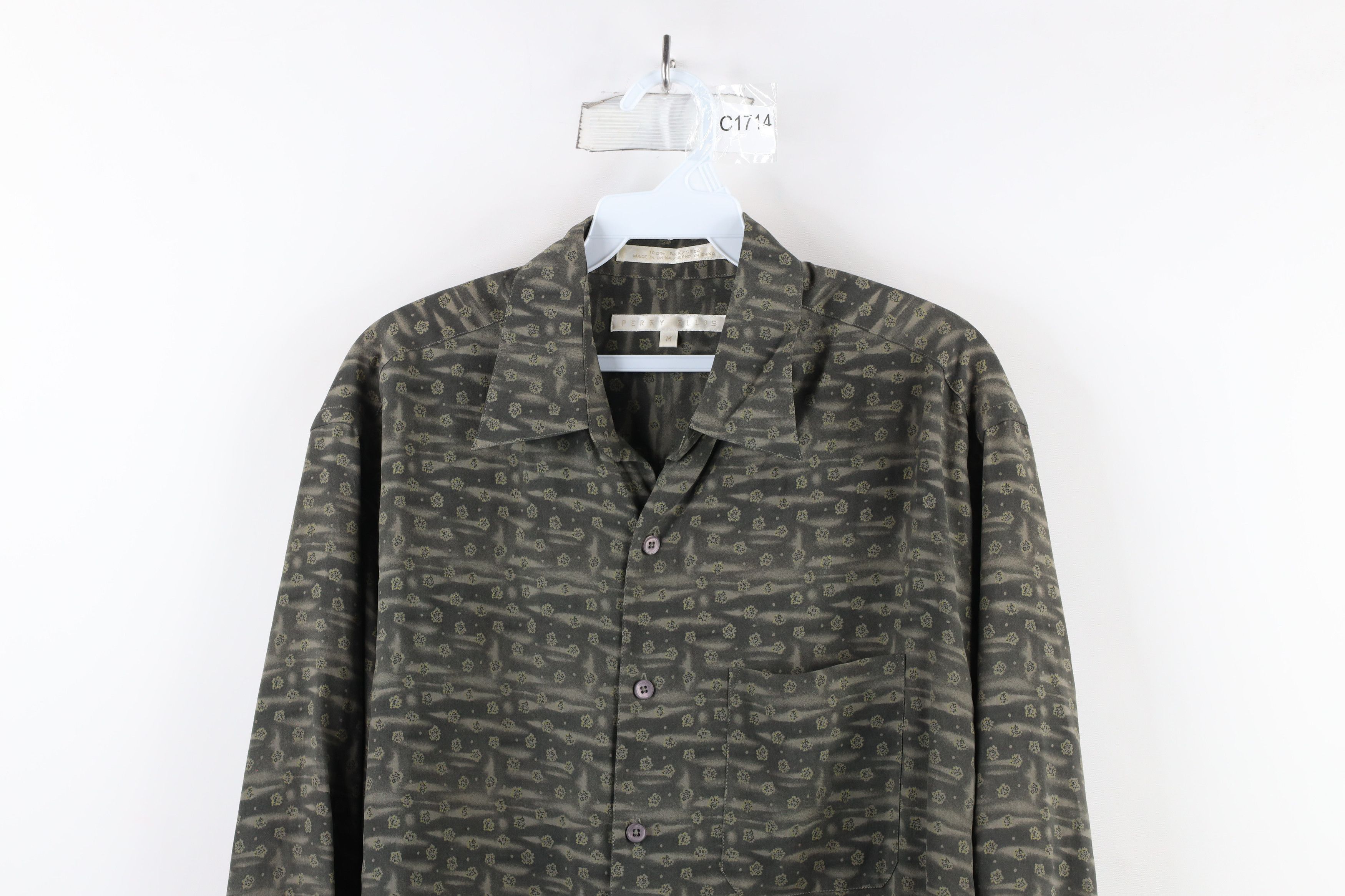 Vintage Vintage 90s Streetwear Long Sleeve Collared Button Shirt Size US M / EU 48-50 / 2 - 2 Thumbnail