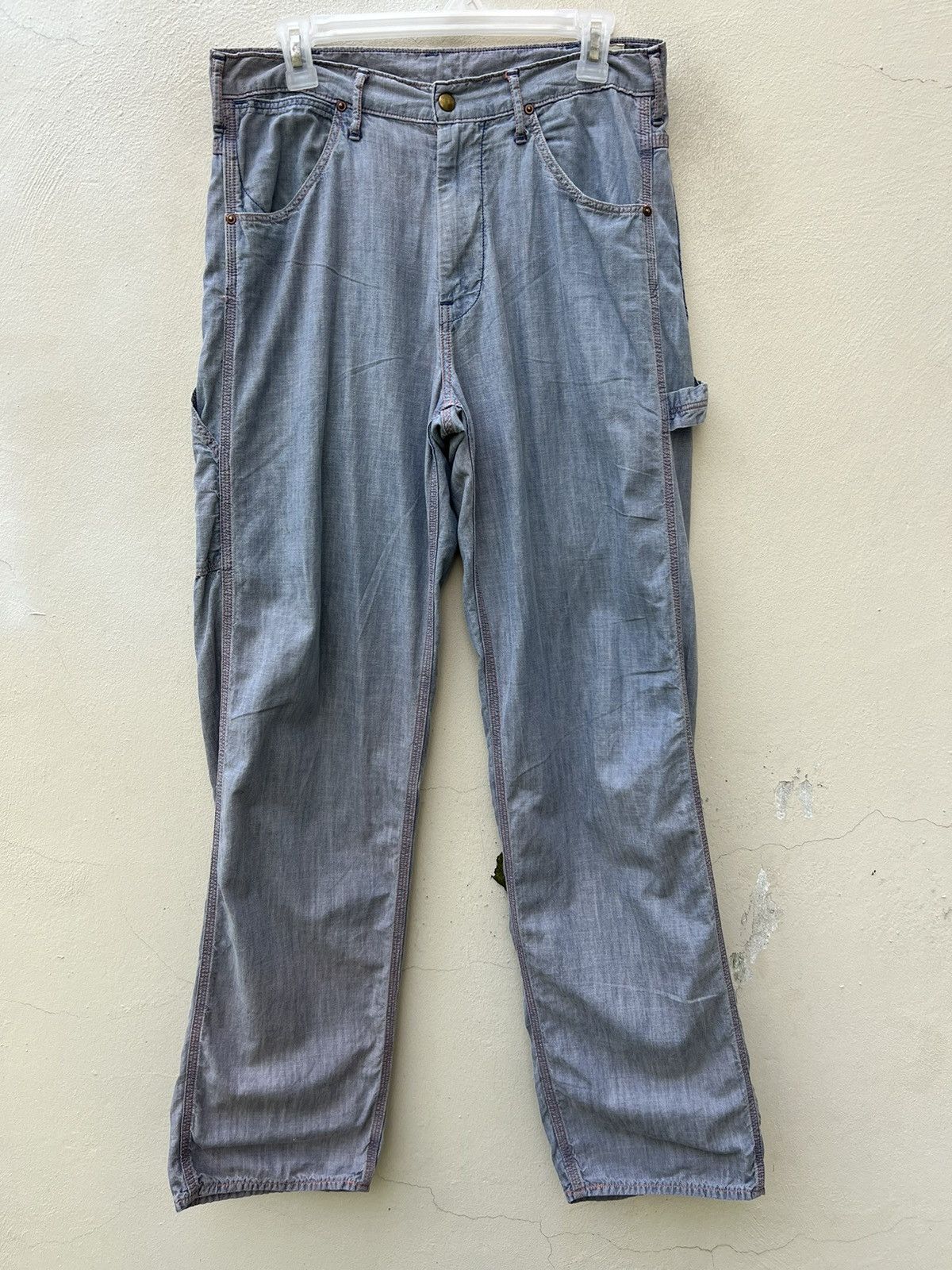 Orslow Vintage Orslow Sun Fade Chambray Carpenter Work Pant Size US 31 - 6 Thumbnail