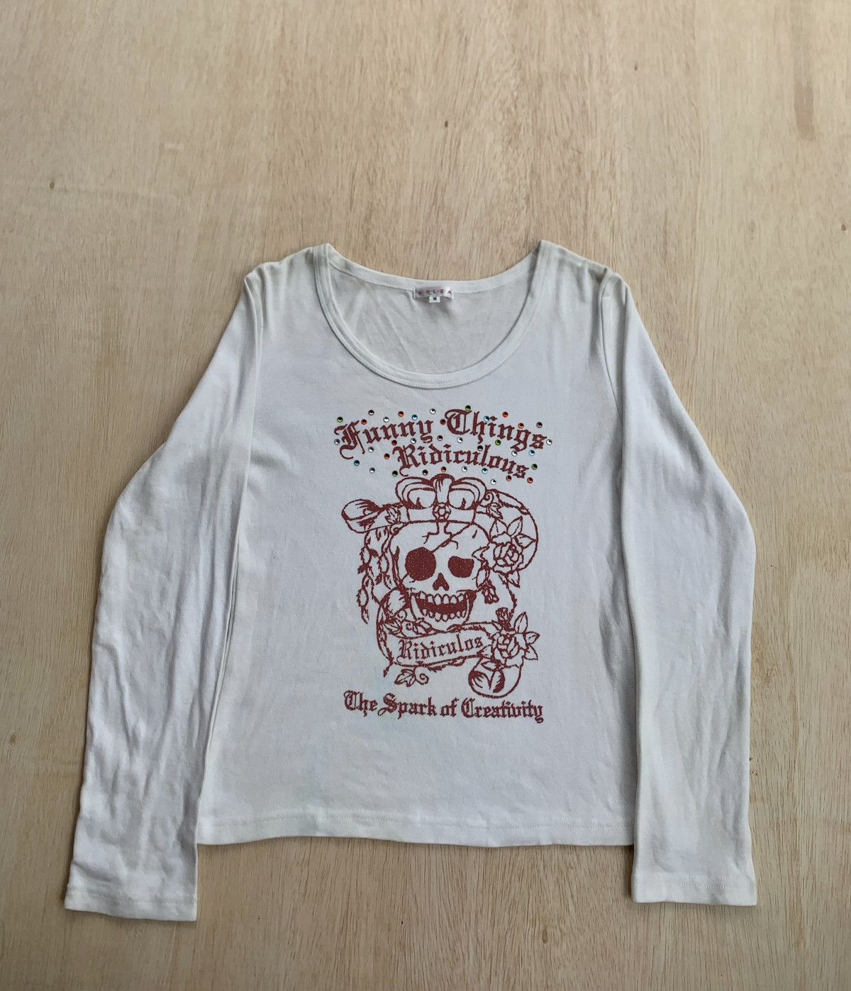 Vintage Y2k Colza Skull Studded Ifsixwasnine Punk style Longsleeve Size M / US 6-8 / IT 42-44 - 1 Thumbnail