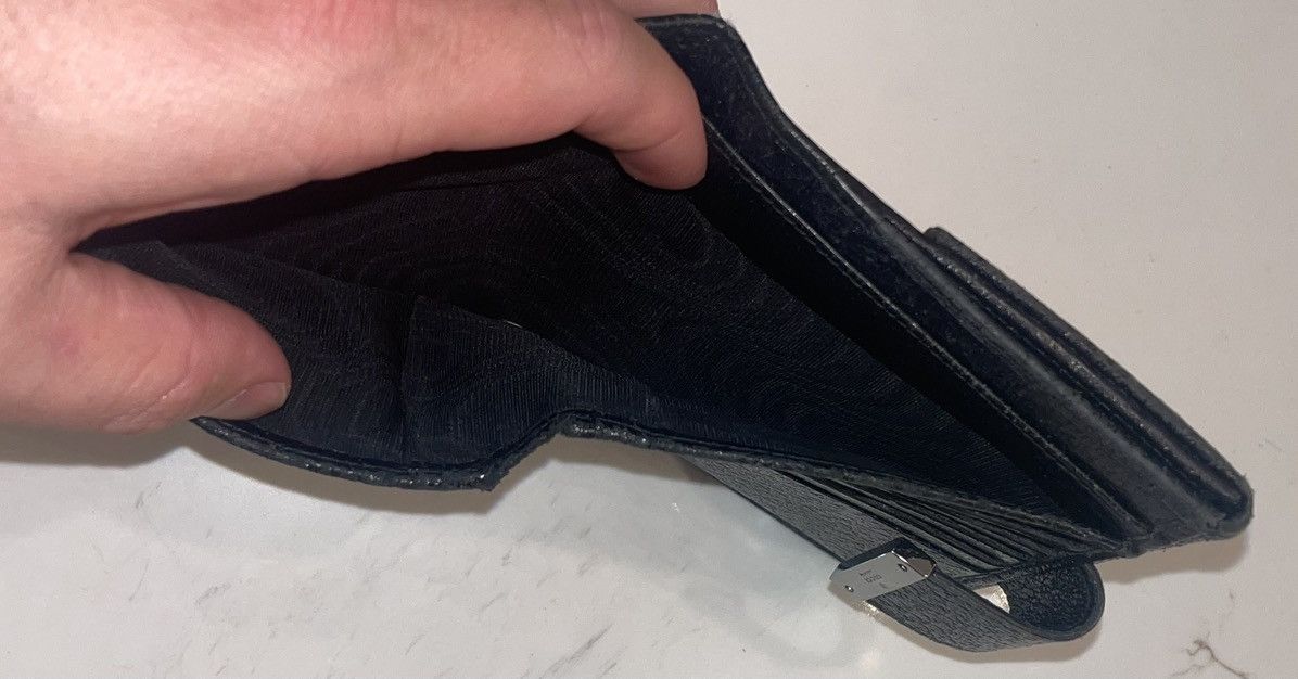 Gucci Gucci Black Leather Bifold Wallet Size ONE SIZE - 6 Thumbnail