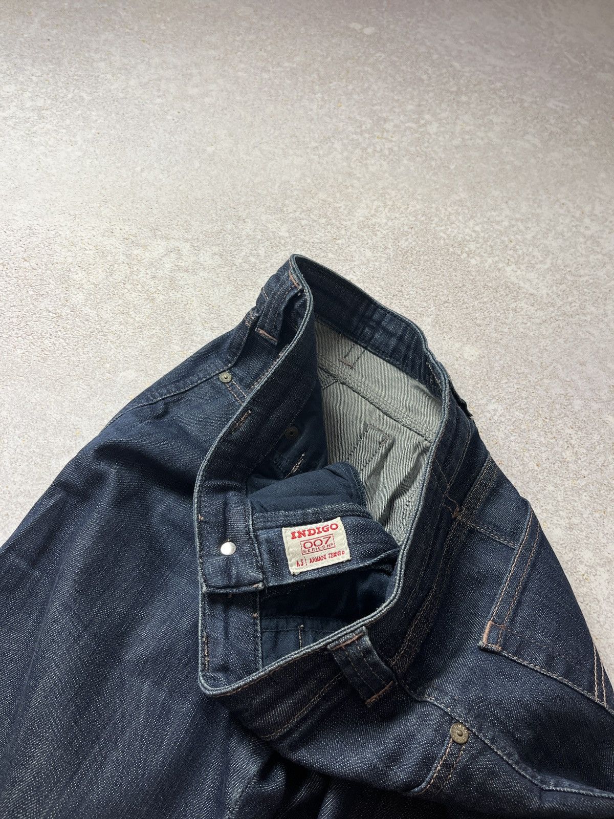 Armani DDP Armani Jeans Indigo 007 Mens Jeans AJ Big Logo Size US 30 / EU 46 - 9 Thumbnail