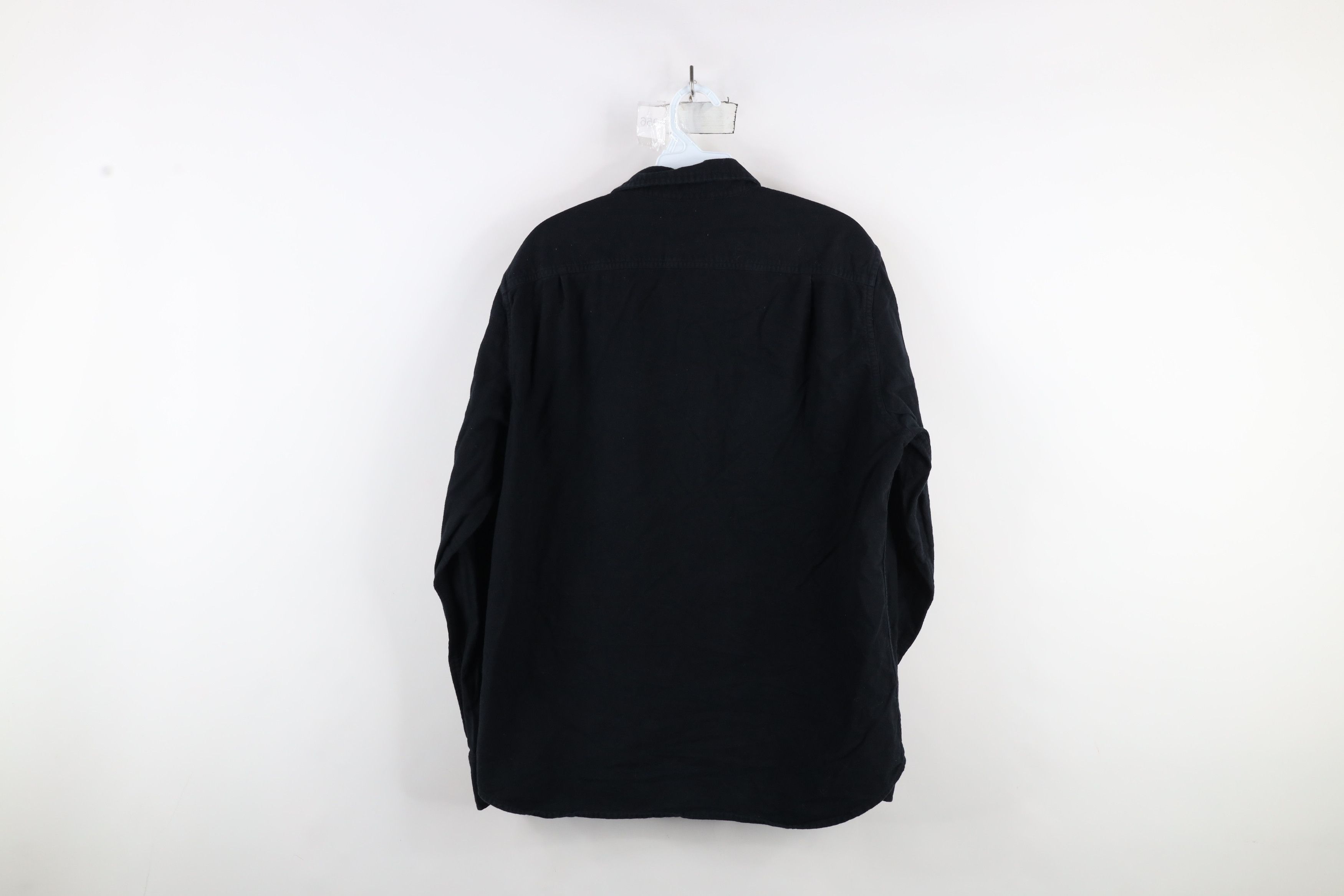 J.Crew × Vintage Vintage J Crew Chamois Cloth Collared Button Shirt Black Size US M / EU 48-50 / 2 - 10 Thumbnail