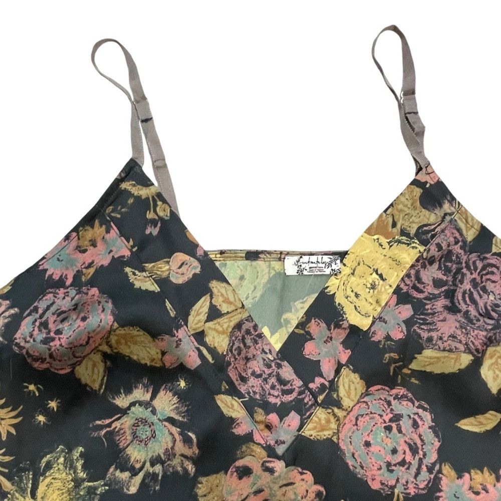 Free People New Free People Intimately It's That Simple Satin Floral Ca Size S / US 4 / IT 40 - 6 Thumbnail