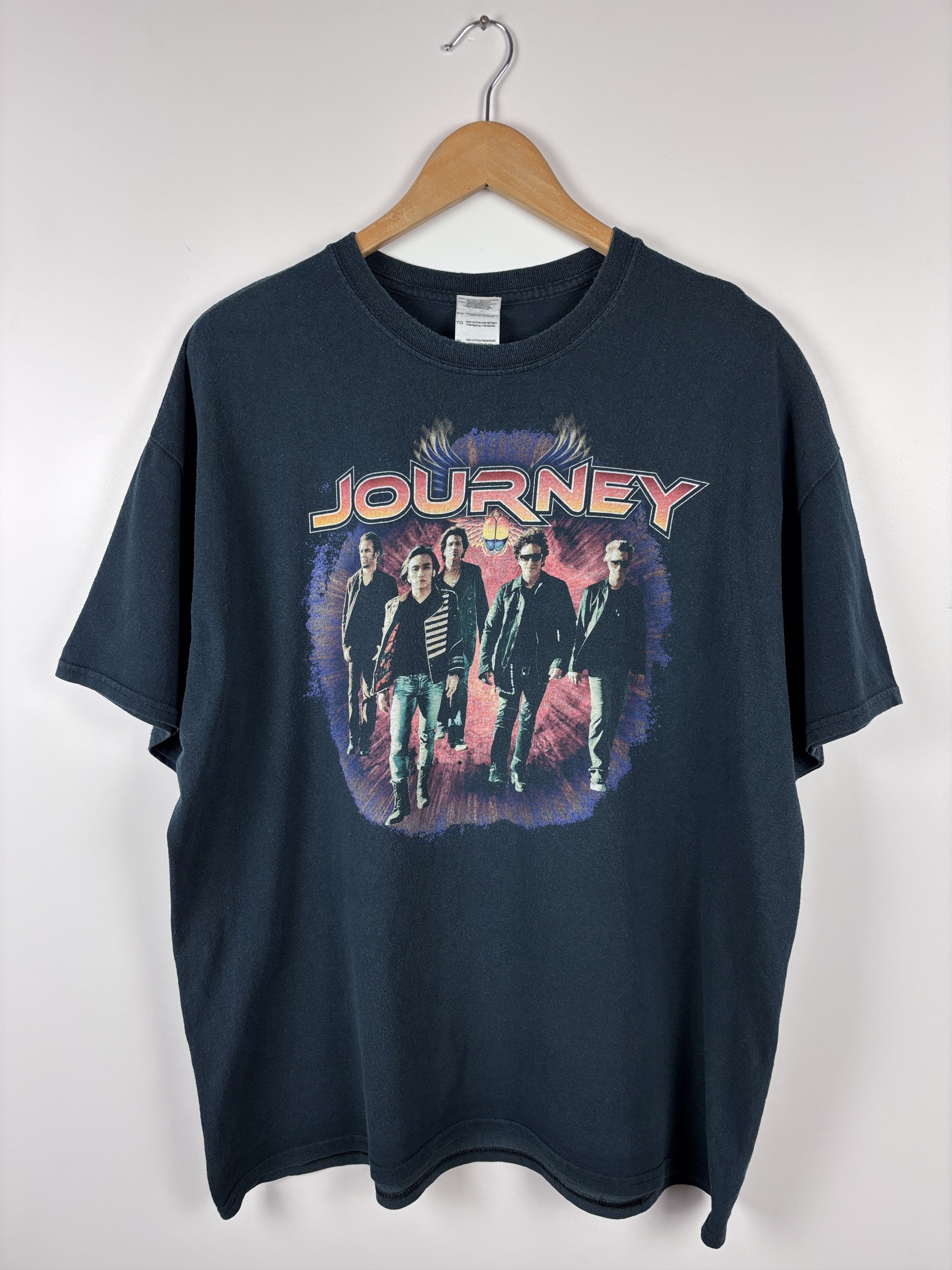 Band Tees Mens Journey 2013 Tour Rock T-Shirt Navy Blue Size XL Size US XL / EU 56 / 4 - 1 Thumbnail