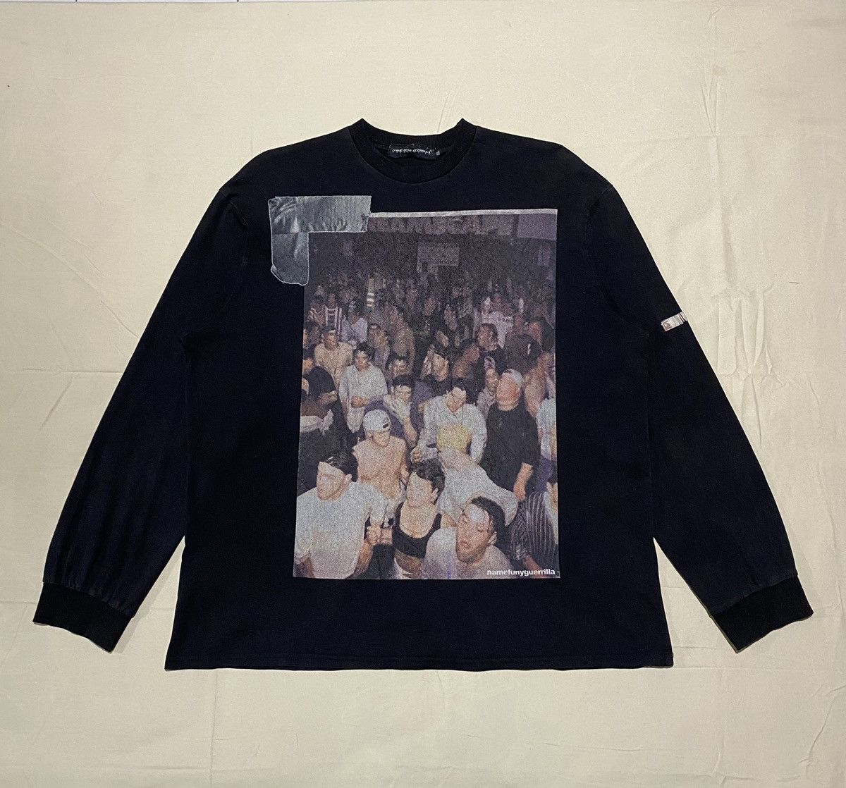 Japanese Brand Name Funy Guerrilla The Last Party Print Longsleeve Tshirt Size US XL / EU 56 / 4 - 1 Thumbnail