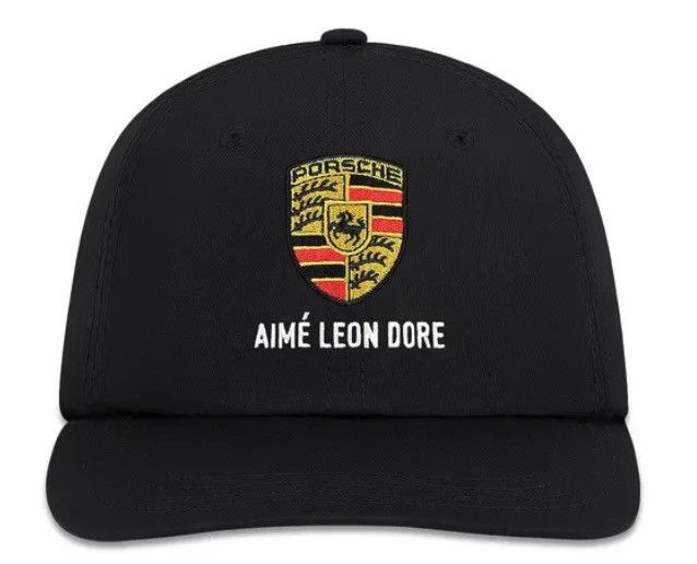 Aime Leon Dore × Porsche Design Aime Leon Dore x Porsche Nylon logo hat Jet Black Size ONE SIZE - 1 Thumbnail