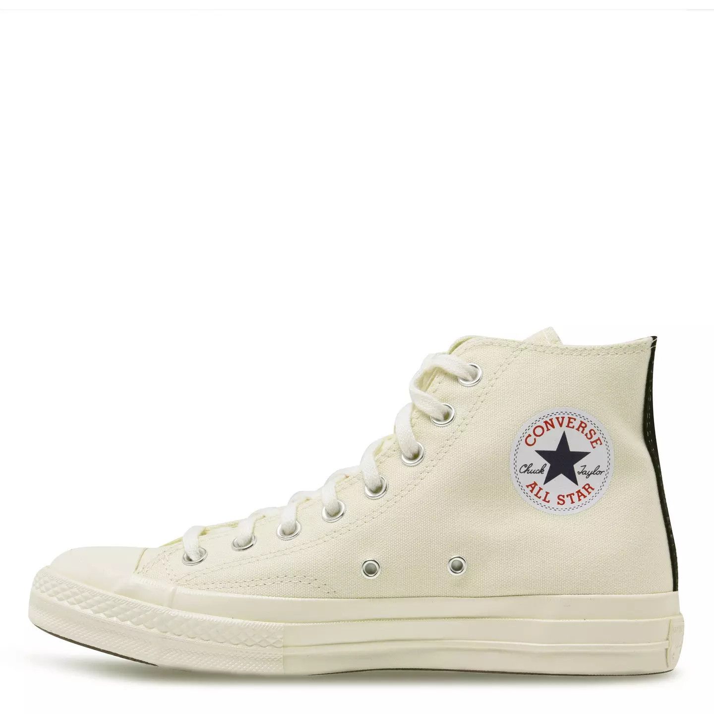 Comme des Garcons PLAY o1g2r1mq0426 Chuck Logo High Top Trainers in White Size US 11 / EU 44 - 3 Thumbnail