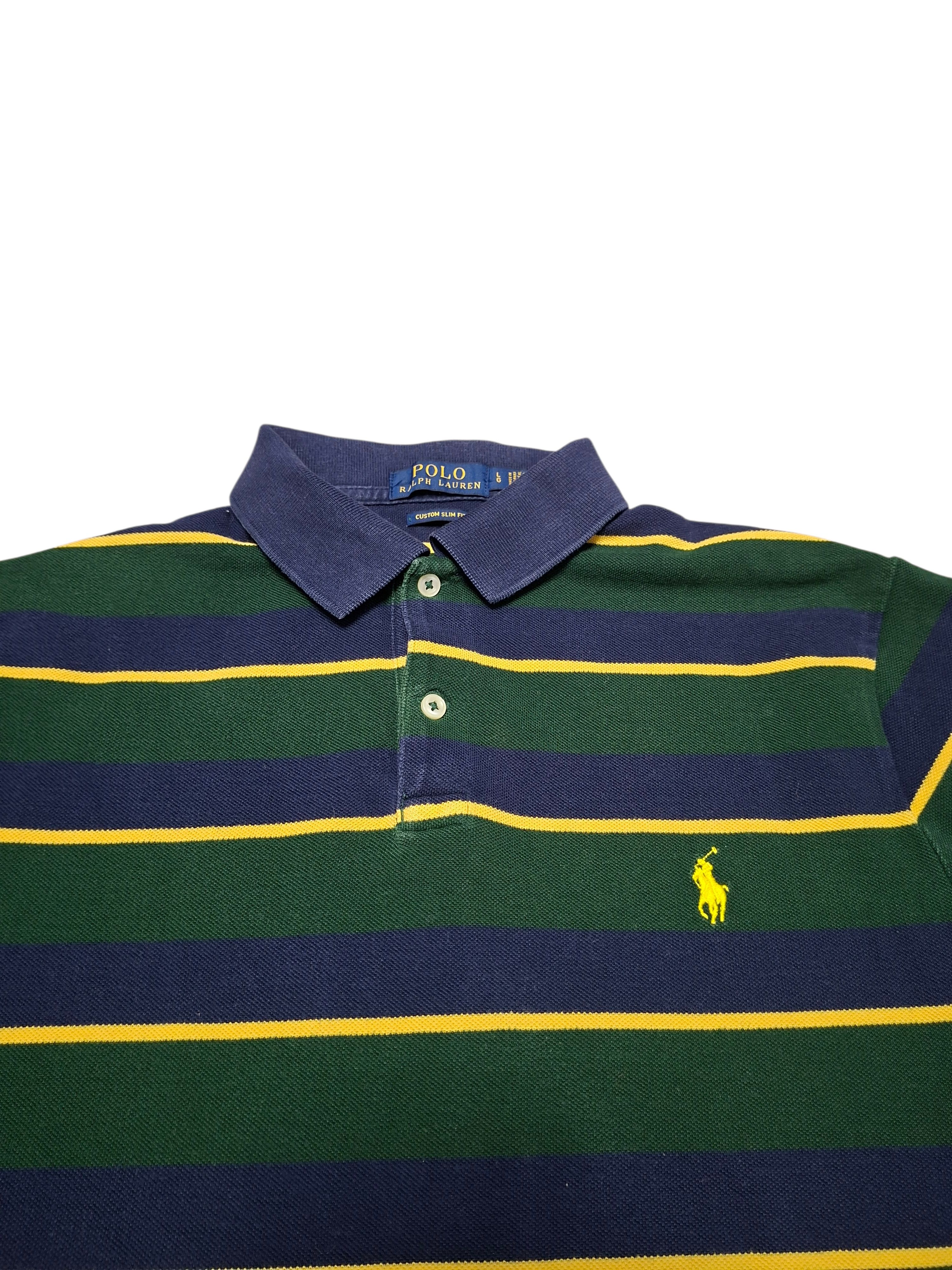 Polo Ralph Lauren POLO RALPH LAUREN VINTAGE LUXURY STRIPED POLO SHIRT Size US L / EU 52-54 / 3 - 2 Thumbnail