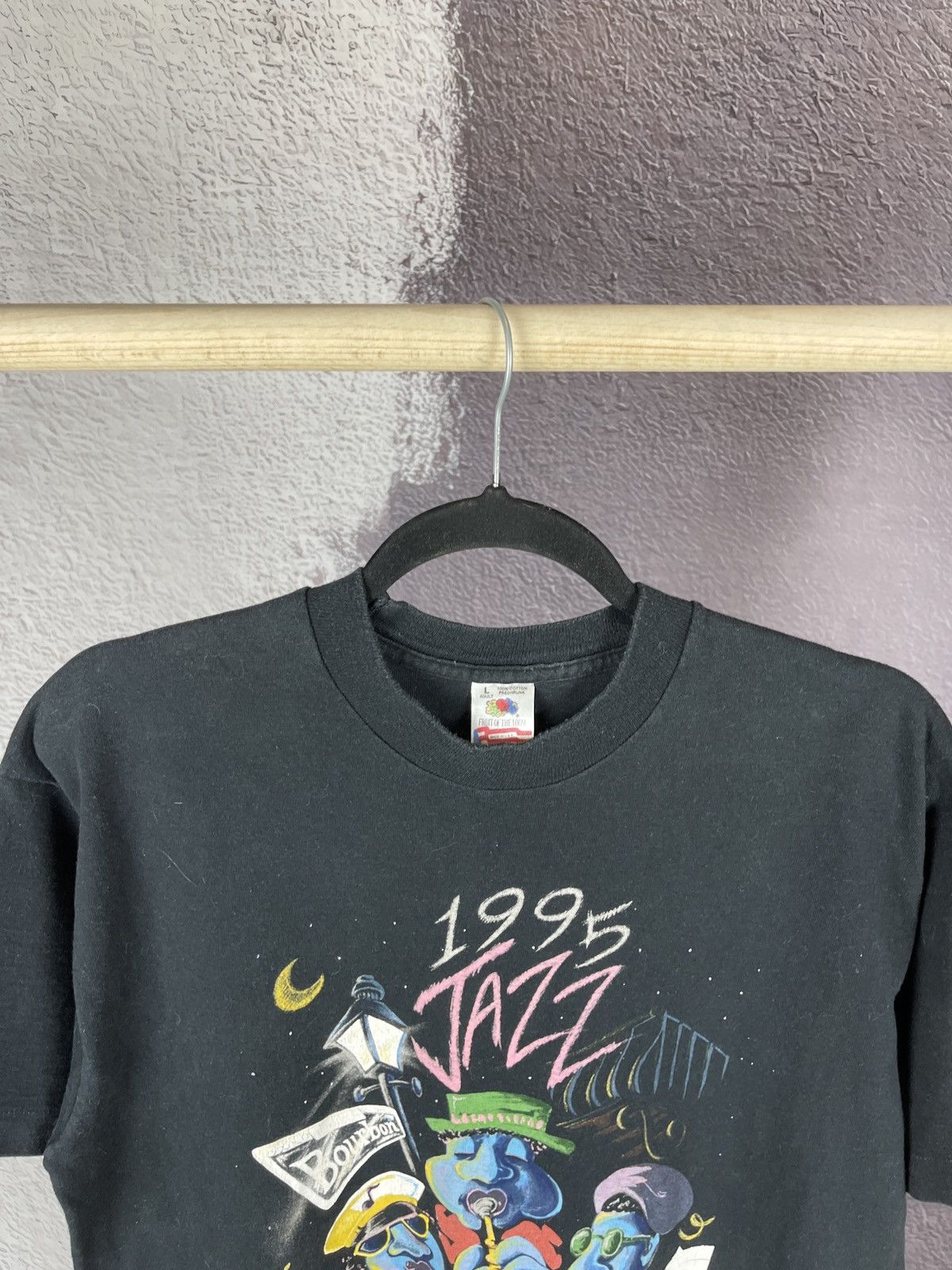Band Tees FotL vintage 1995 Jazz New Orleans Bourbon 90s band tee Size US L / EU 52-54 / 3 - 8 Thumbnail