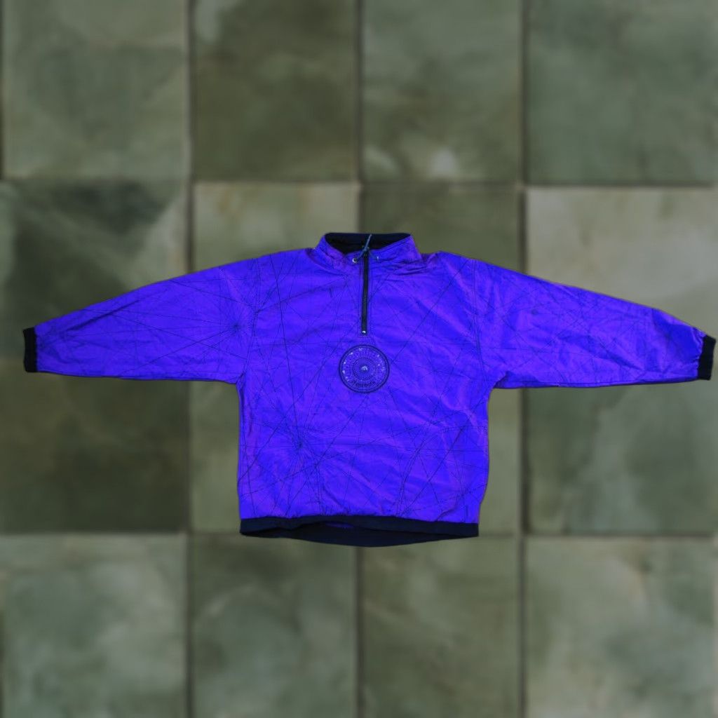 Reebok VINTAGE Reebok Violet Jacket Track Top 1/2 Zip Size MENS Medium 90s Retro Style Jacket Size US M / EU 48-50 / 2 - 1 Thumbnail