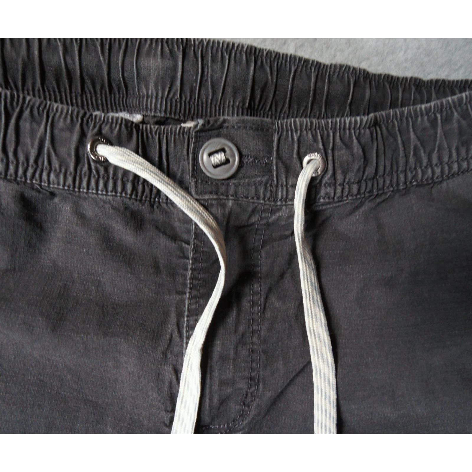 Vuori Vuori Pants Mens Medium Gray Ripstop Outdoors Drawstring Stretch Casual Adult Regular Style Carpenter Size US 31 - 3 Thumbnail
