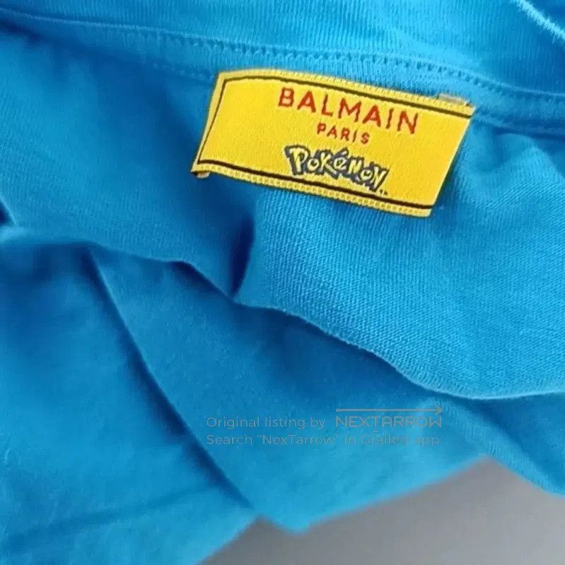 Balmain Balmain Light Blue Cotton Women's T-Shirt . Size XXS / US 00 / IT 34 - 3 Thumbnail