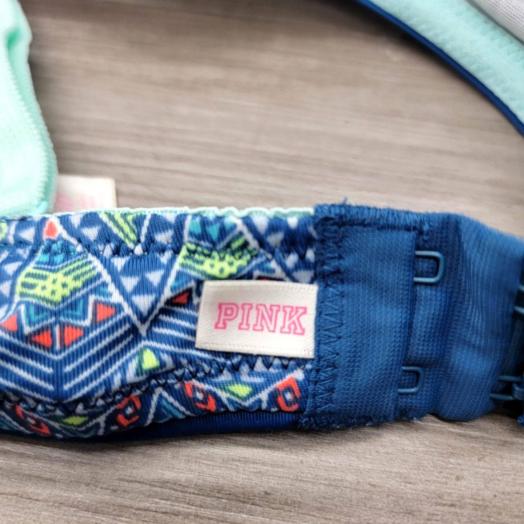 Pinko PINK Bra Womens 36DD Multicolor Push Up Chevron Padded Underwire Molded Cups Size ONE SIZE - 3 Thumbnail