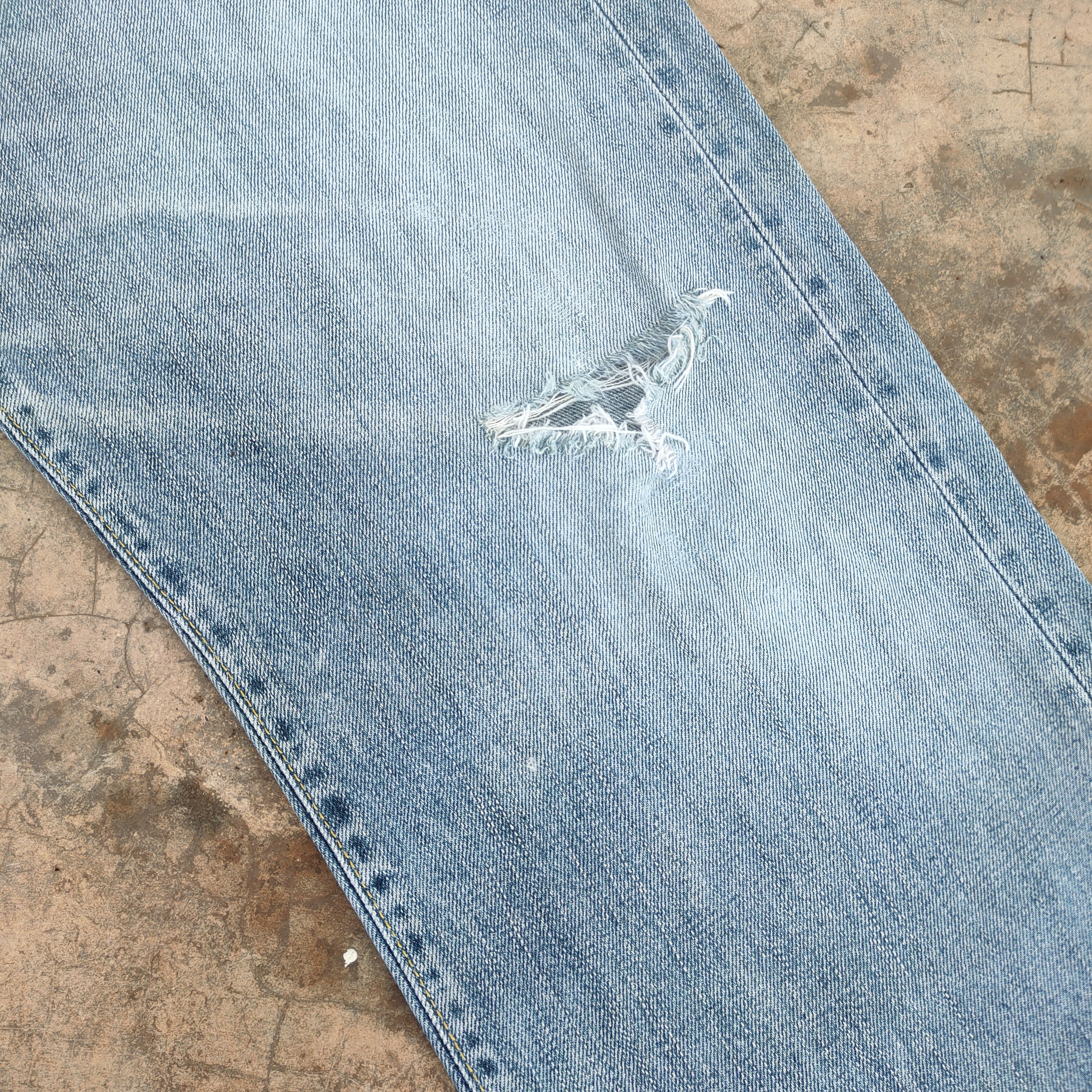 Japanese Brand Vintage japanese faded blue jeans denim pants Size US 34 / EU 50 - 7 Thumbnail