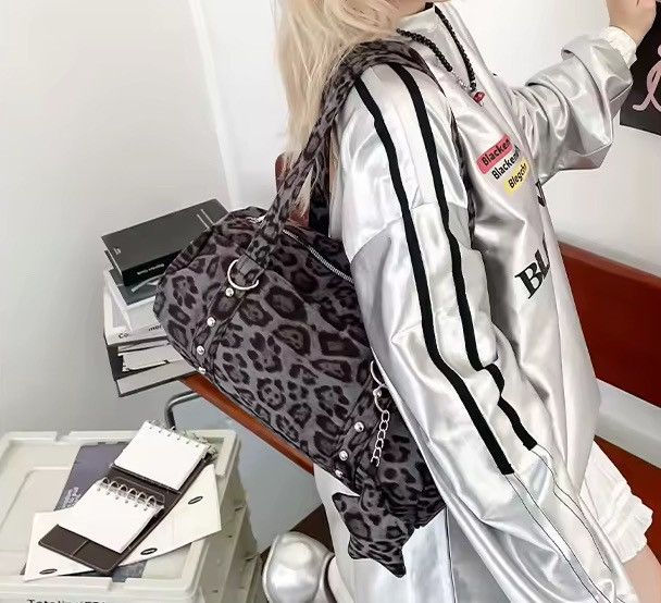 Other Y2K Korean Leopard Single-Shoulder Streetwear Bag Size ONE SIZE - 3 Thumbnail