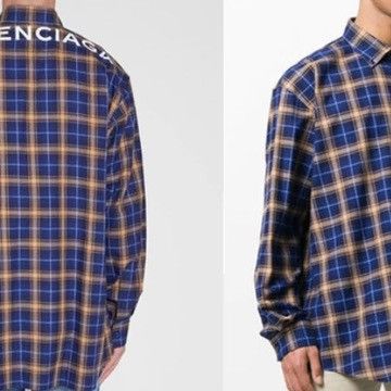 Balenciaga Balenciaga back logo flannel Size US L / EU 52-54 / 3 - 3 Thumbnail