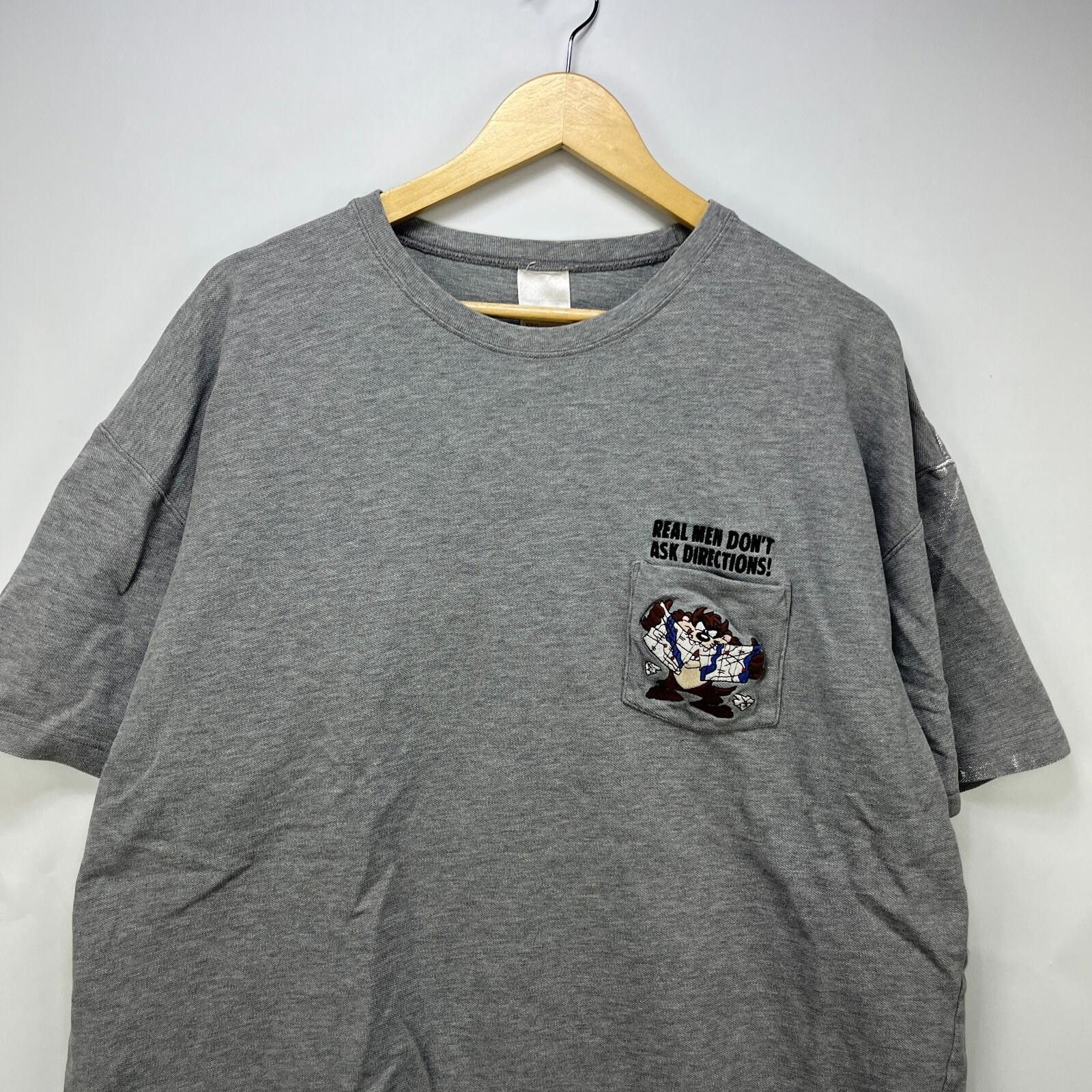 Other Vintage 90s Taz Looney Tunes Pocket T-Shirt Real Men 2XL Size US XXL / EU 58 / 5 - 2 Thumbnail