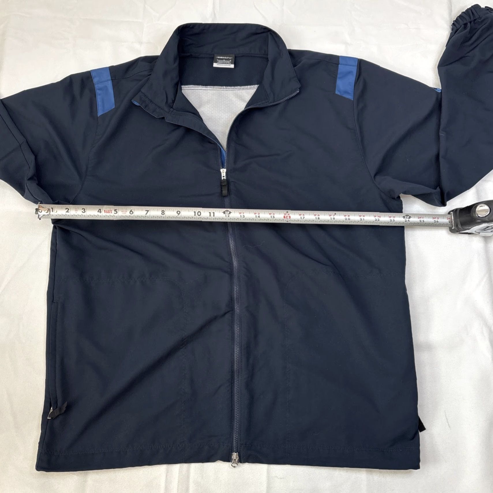 Nike Nike Golf Windbreaker Jacket Full Zip Men’s Large Black Blue Longsleeve Size US L / EU 52-54 / 3 - 4 Thumbnail