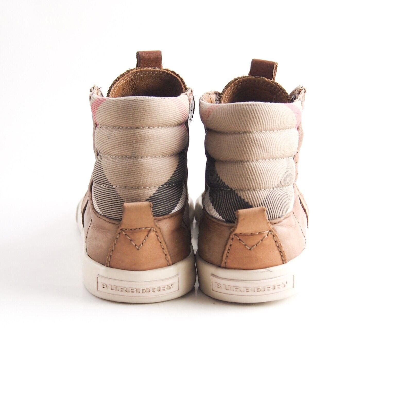 Burberry Burberry Nova Check Sneakers Brown Leather EU 36 US 6 Size US 6 / IT 36 - 5 Thumbnail