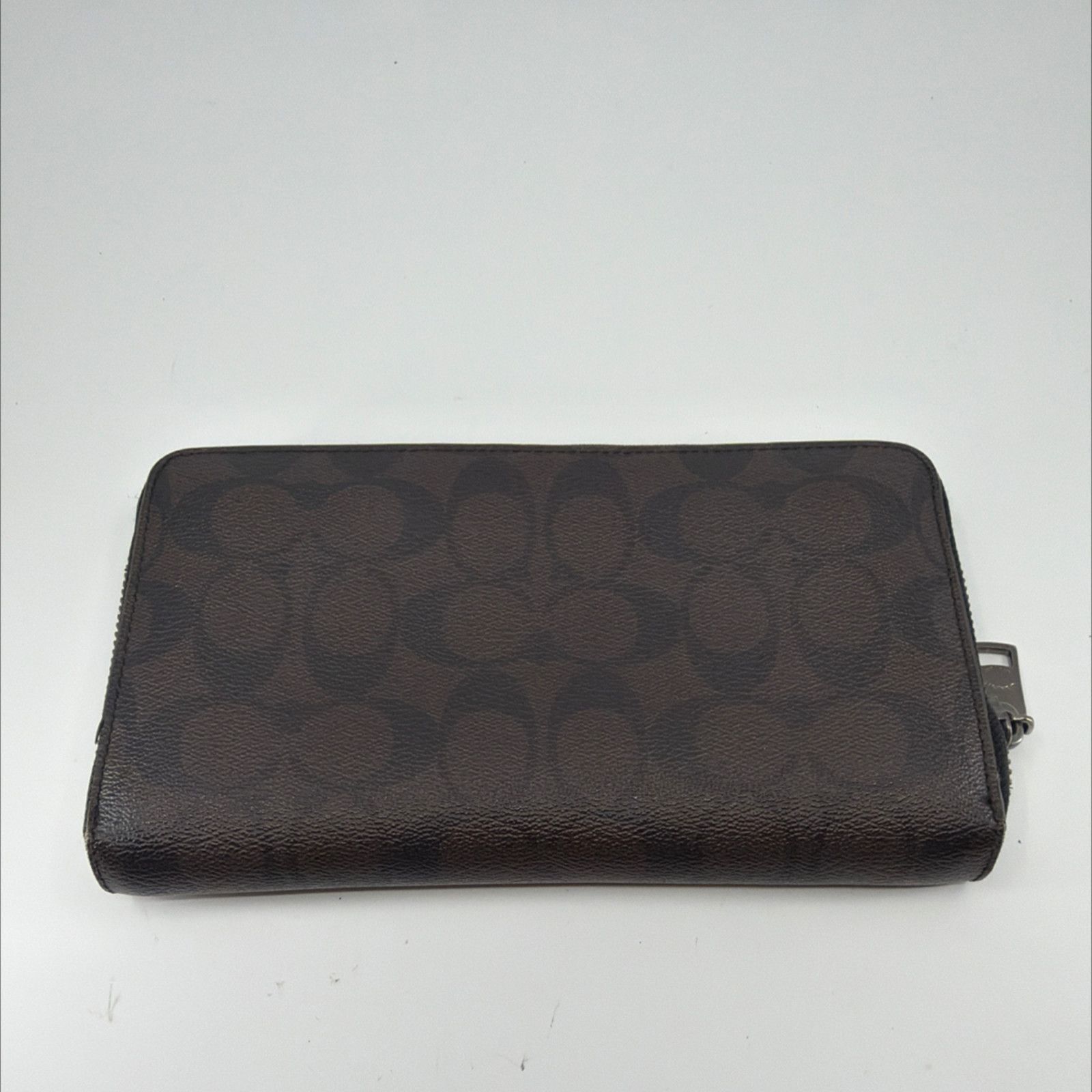 Coach Coach Accordio Zip BrownBlack Signature Coated Canvas Wallet Size ONE SIZE - 4 Thumbnail