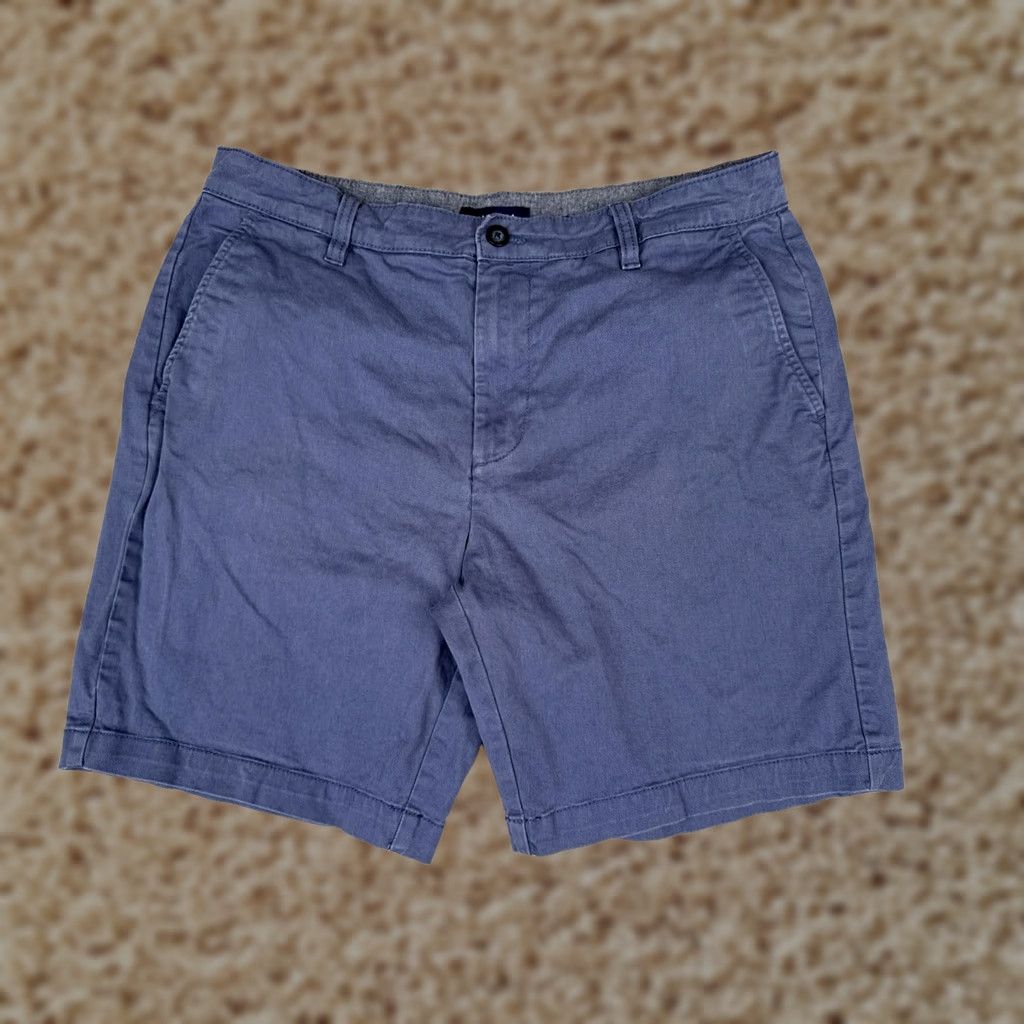 Nautica Nautica Shorts Mens 34 Blue Chino Flat Front Stretch 8 Inseam Casual Summer Men Size US 34 / EU 50 - 1 Thumbnail