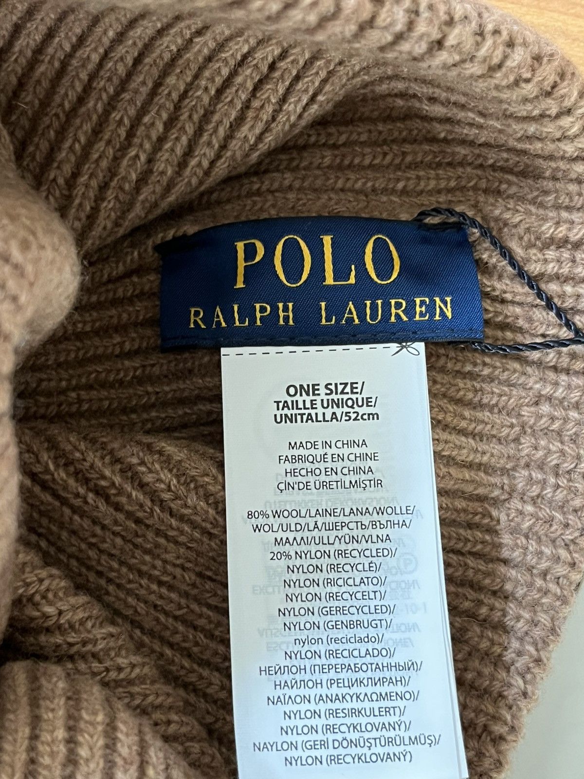 Polo Ralph Lauren Polo Ralph Lauren Signature Pony Wool-Blend Beanie Size ONE SIZE - 5 Thumbnail