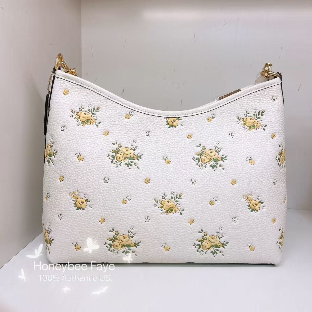 Coach NWT Coach Laurel Shoulder Bag With Floral Print CAL43 Size ONE SIZE - 3 Thumbnail