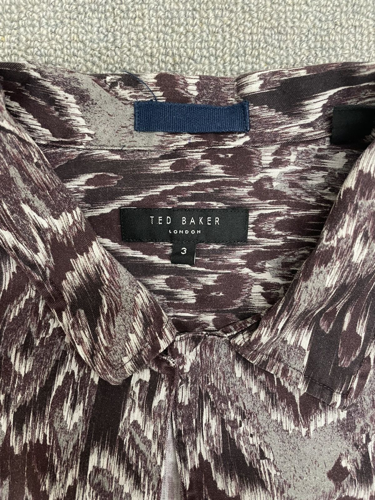 Ted Baker Ted Baker Relaxed Fit Printed Shirt Sleeve Shirt Size US S / EU 44-46 / 1 - 2 Thumbnail