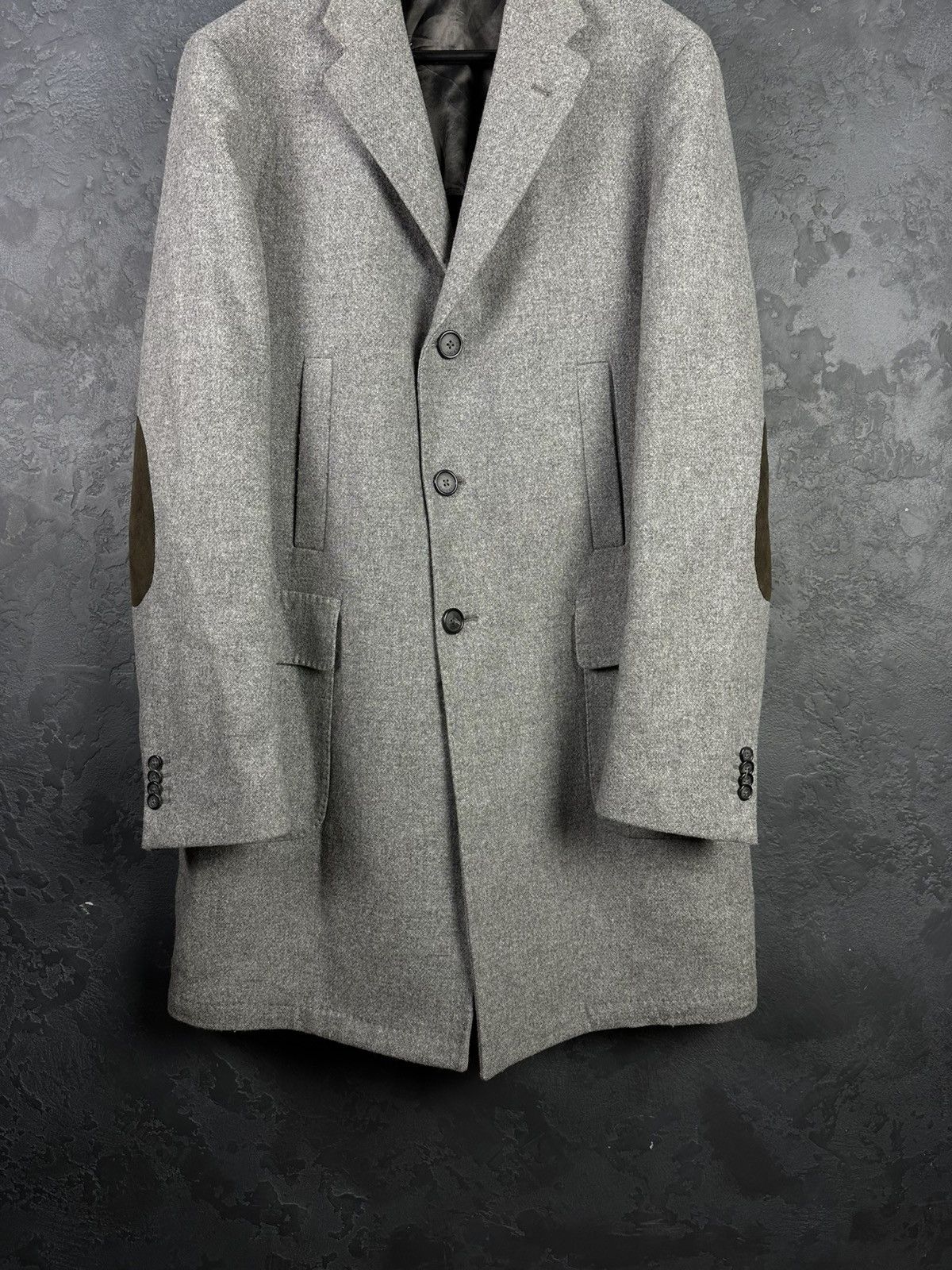 Hackett Men’s Hackett London Gray Wool Coat Size 54 Size US L / EU 52-54 / 3 - 3 Thumbnail