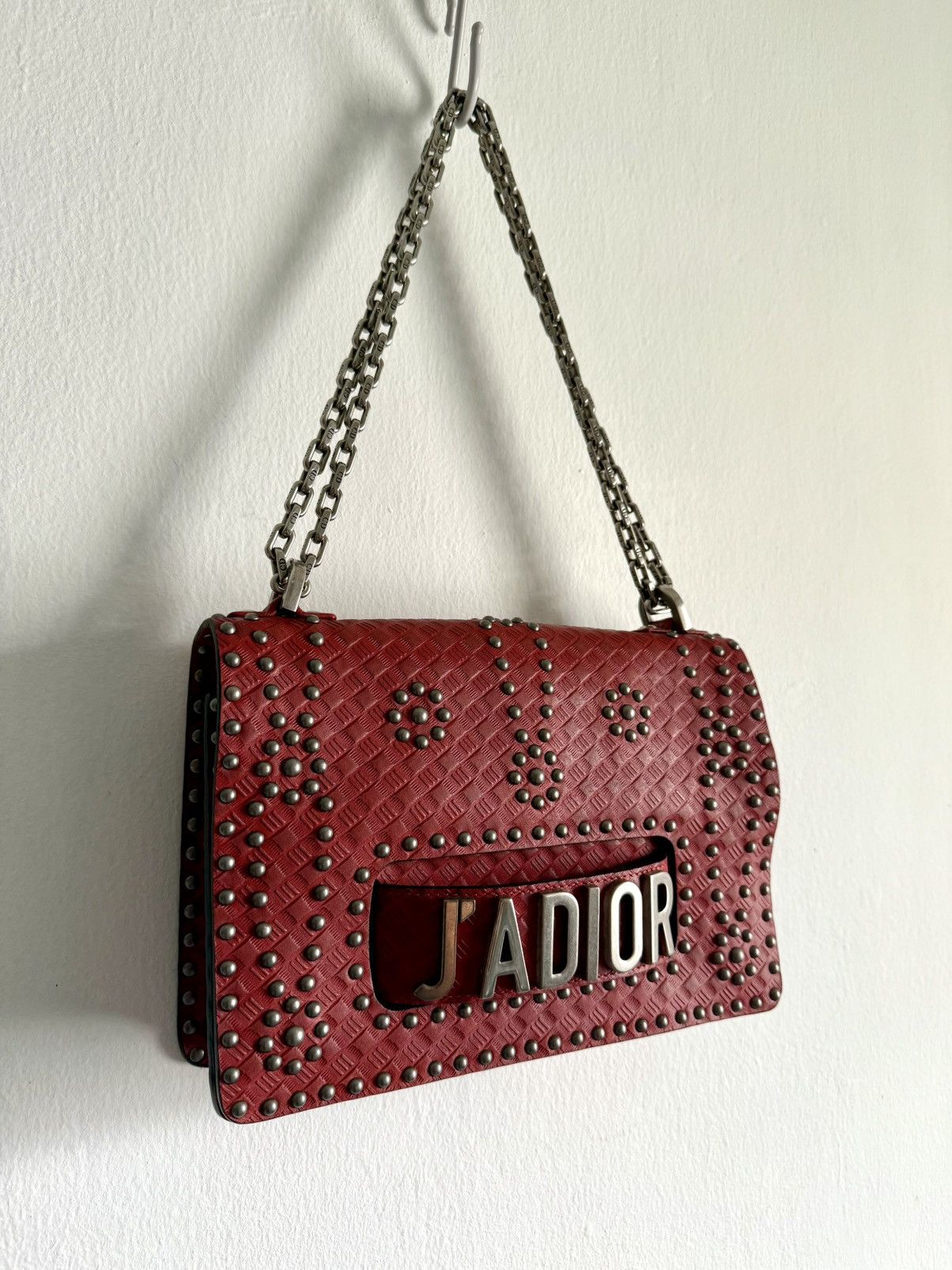 Dior Christian Dior J'Adior Flap Bag studded calfskin leather Size ONE SIZE - 8 Thumbnail