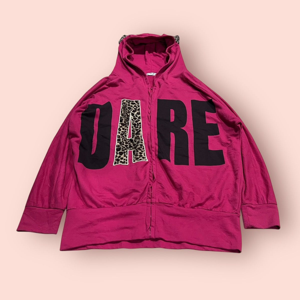 Japanese Brand VINTAGE COLZA JAPAN LEOPARD EARS HOODIE Size M / US 6-8 / IT 42-44 - 2 Thumbnail