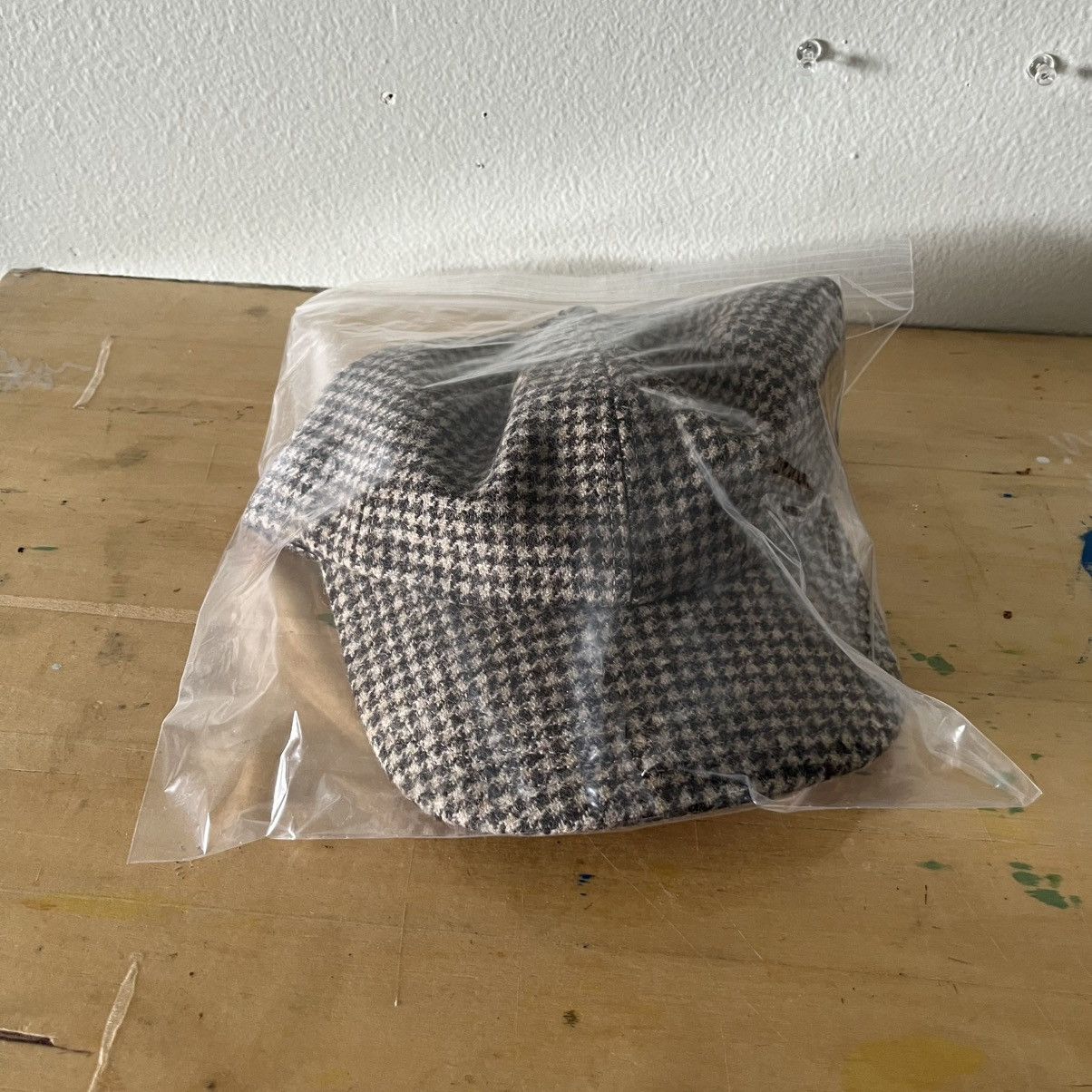JJJJound Weekend Wool Houndstooth Hat Size ONE SIZE - 5 Thumbnail