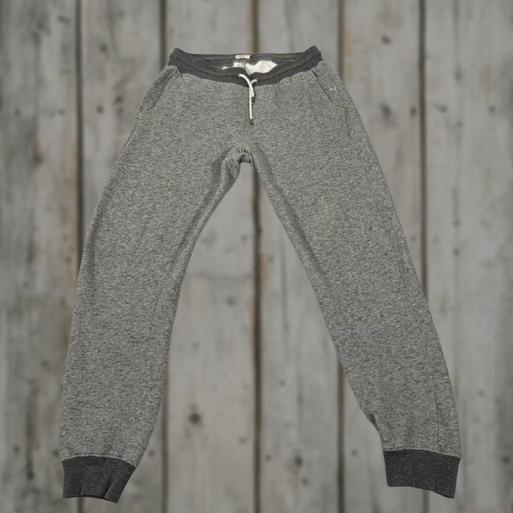 Faherty Faherty Mens Medium Gray Fleece Jogger Pants Drawstring Stretch Elastic Waist Size US 31 - 1 Thumbnail