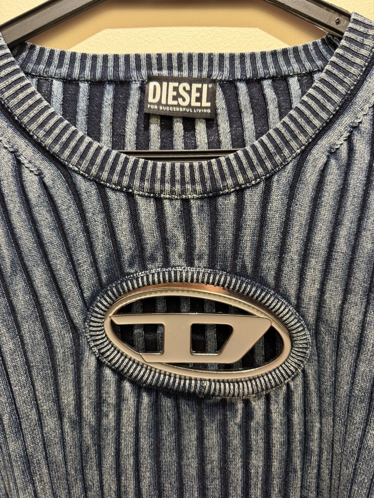 Diesel Diesel Ribbed Long Sleeve Crop Top Size M / US 6-8 / IT 42-44 - 3 Thumbnail