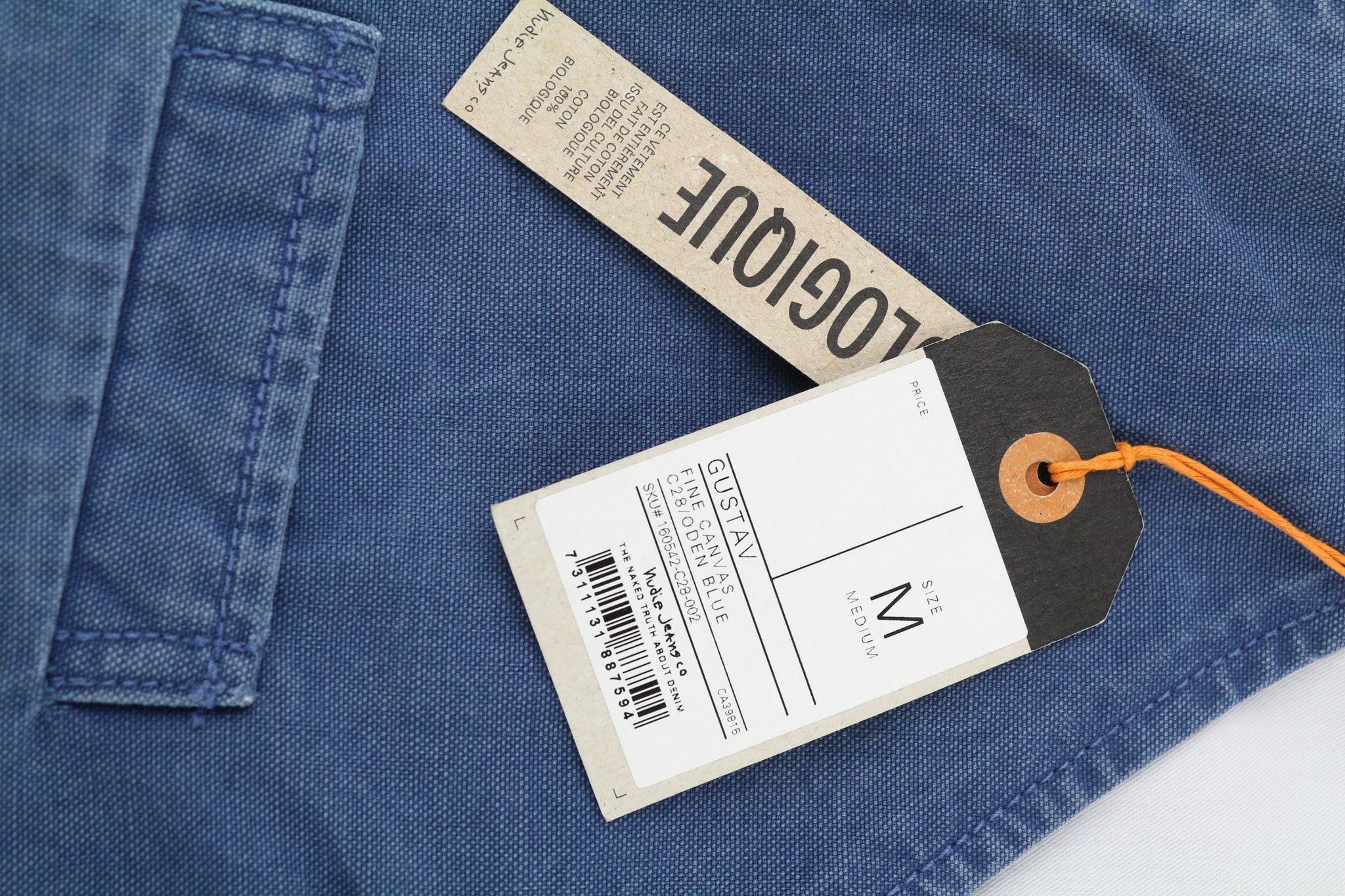 Nudie Jeans GUSTAV M Oden Blue Organic Buttoned Pockets Vest 80717 Size US M / EU 48-50 / 2 - 5 Thumbnail