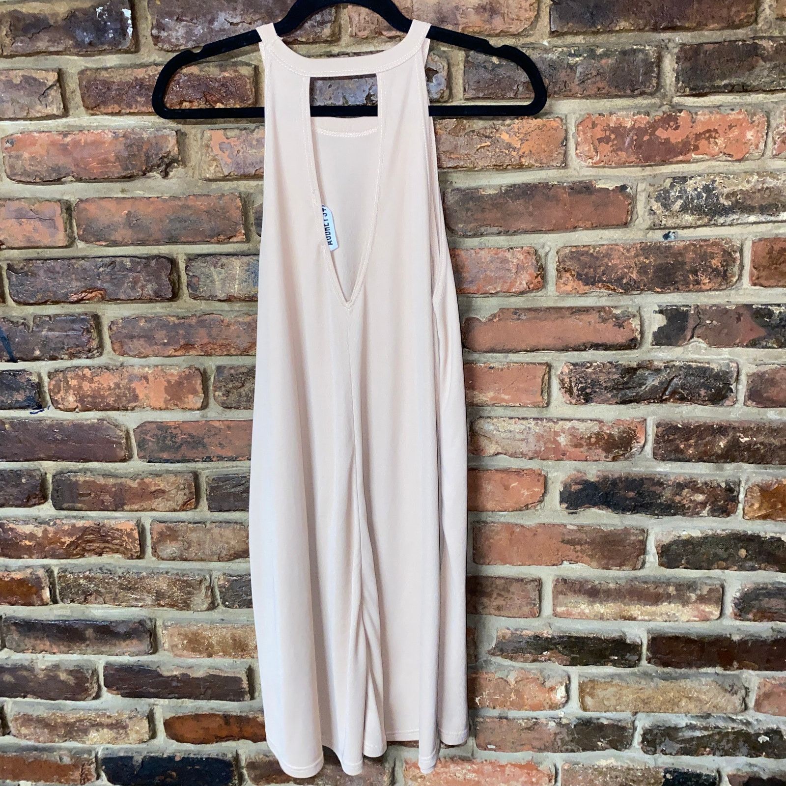 Other Audrey 3+1 Cream Sleeveless Back Keyhole Mini Dress Small Size S / US 4 / IT 40 - 4 Thumbnail