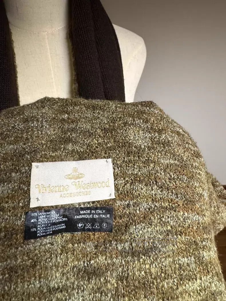Vivienne Westwood Vivienne Westwood Double-faced Knit Wool Scarf Size ONE SIZE - 4 Thumbnail