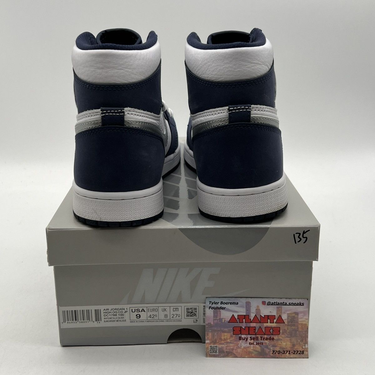 Nike Air Jordan 1 high Midnight navy Size US 9 / EU 42 - 3 Thumbnail